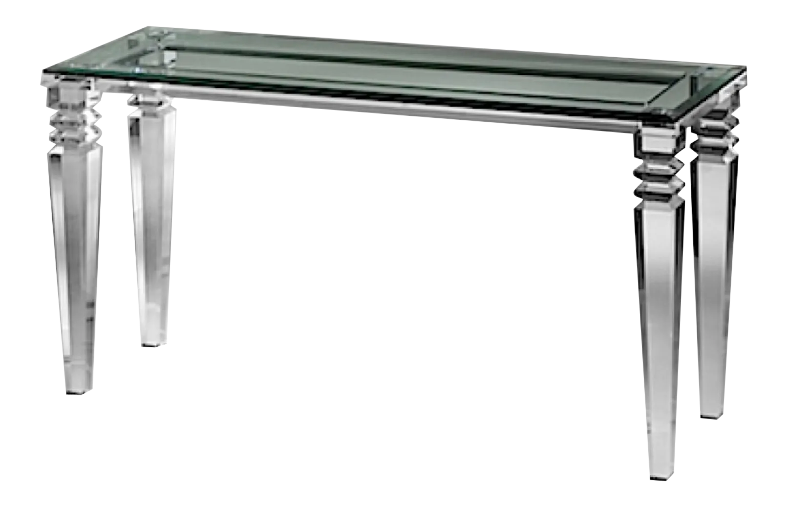 Contemporary Acrylic and Glass Console Table Chairish