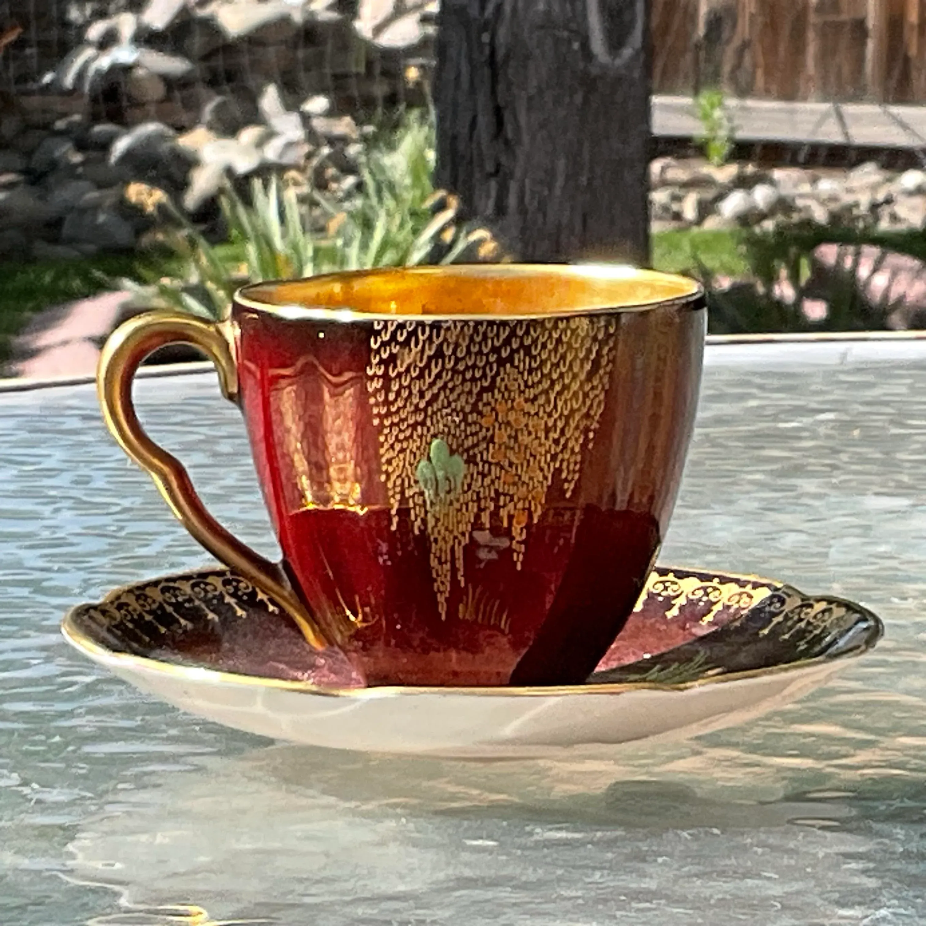 Lot De 4 Tasses à Café/latte Carlton Ware – Vintage – Occasion
