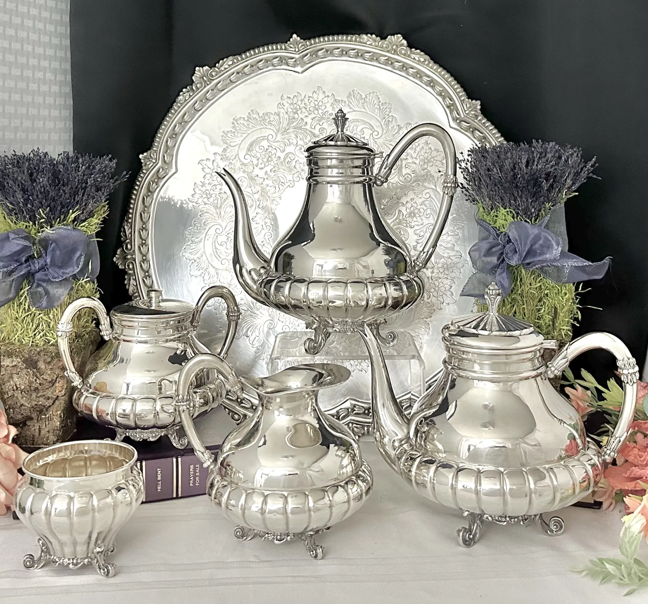 Sterling Silver Tea Coffee Service Set Spanish 915/1000