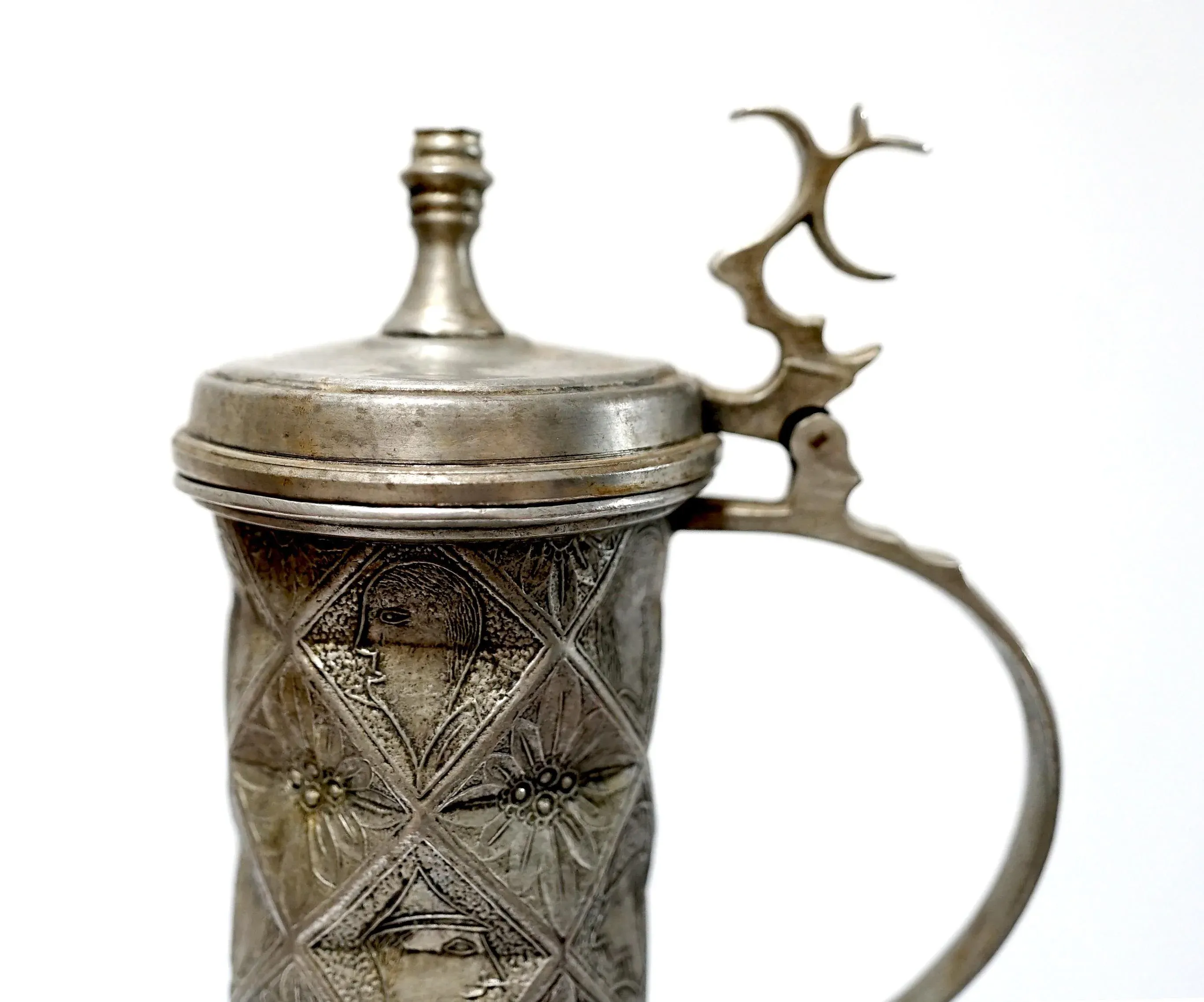 Kayser Zinn, Fein Zinn Late 19th Century Pewter Tankard and Cup- 2