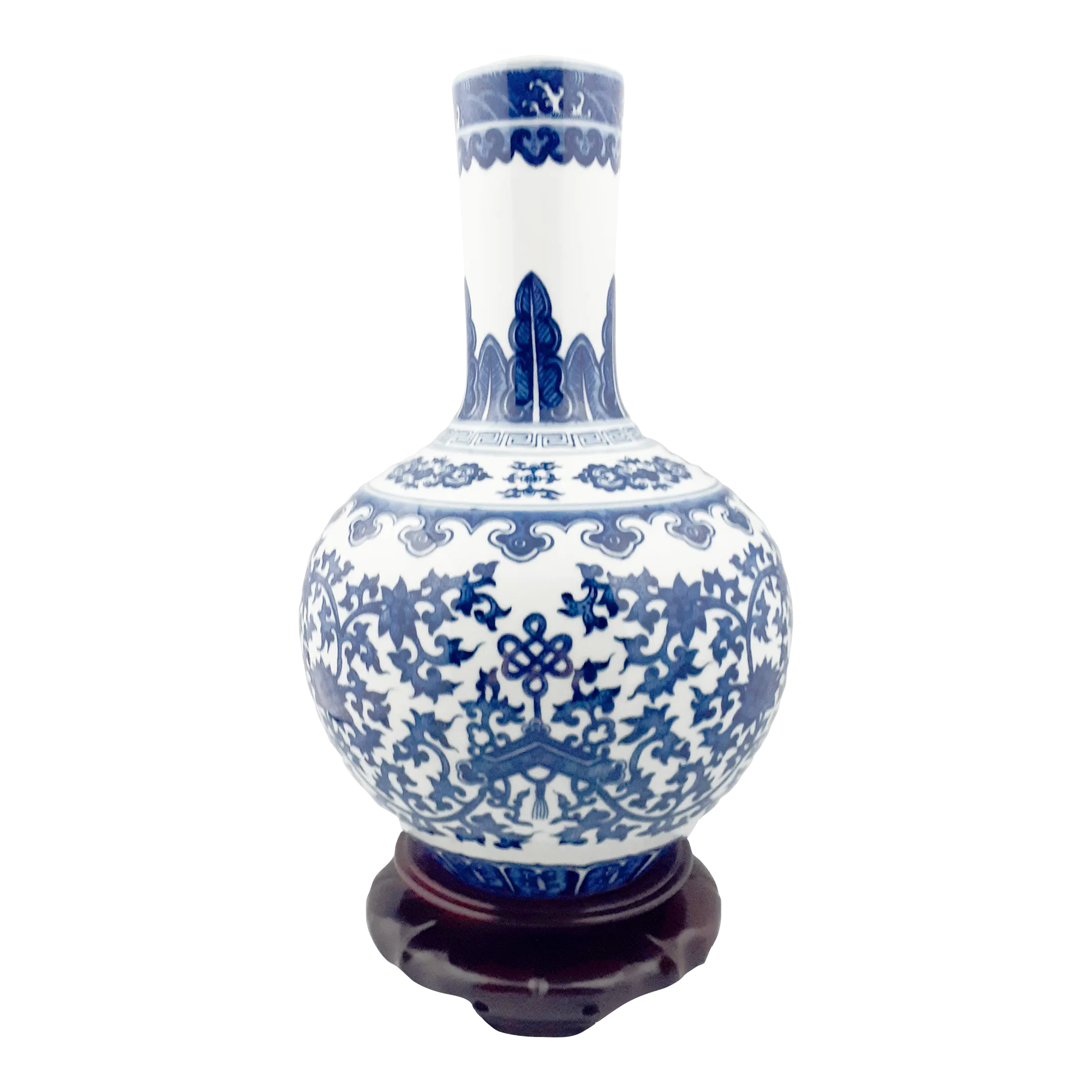 Early 20th Century Chinese Porcelain Floral Tianqiuping
