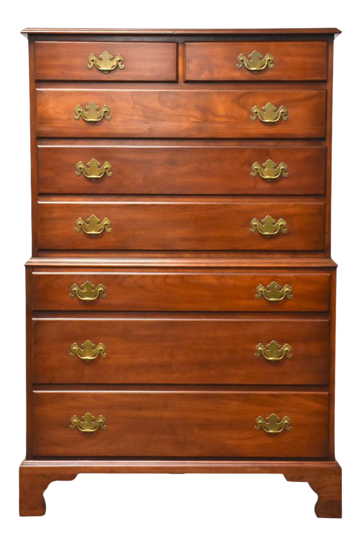 Henkel Harris Solid Cherry Tall Dresser Chairish