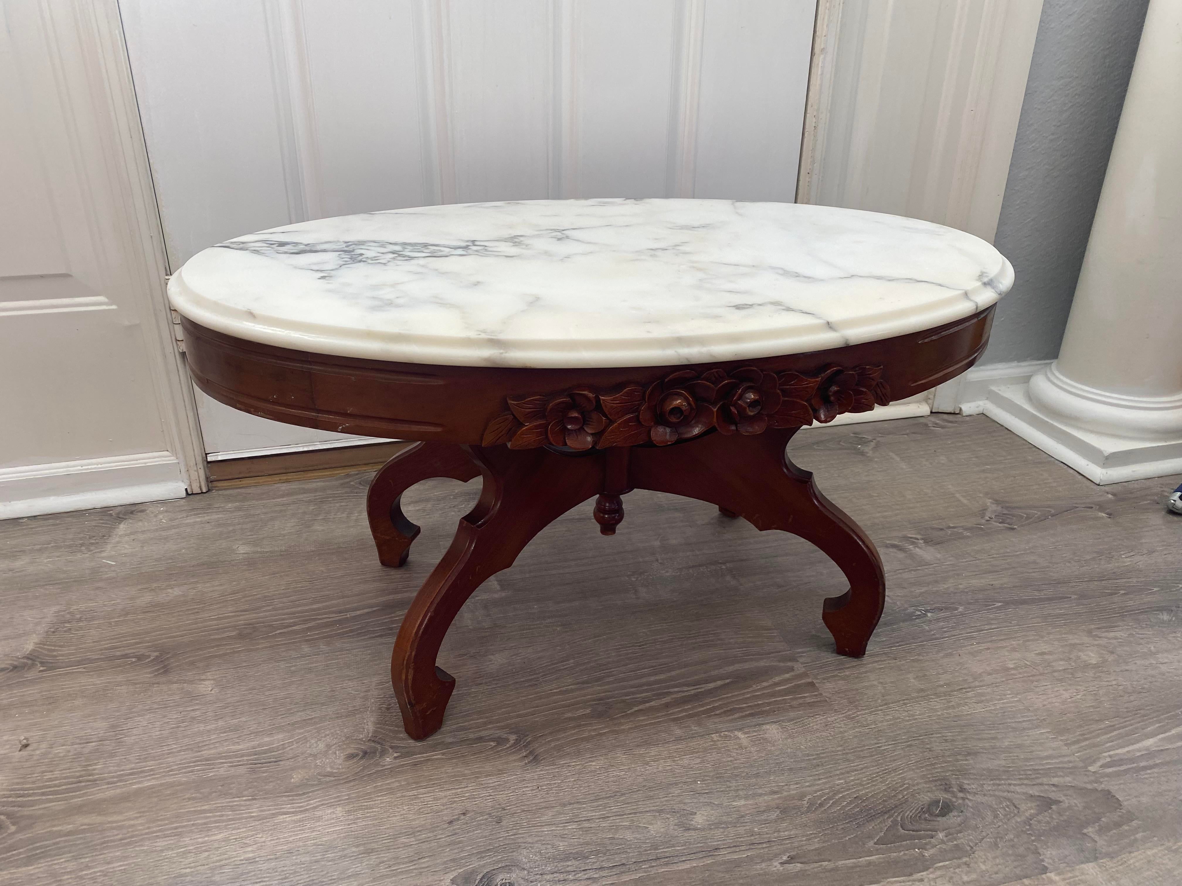 Victorian marble on sale coffee table
