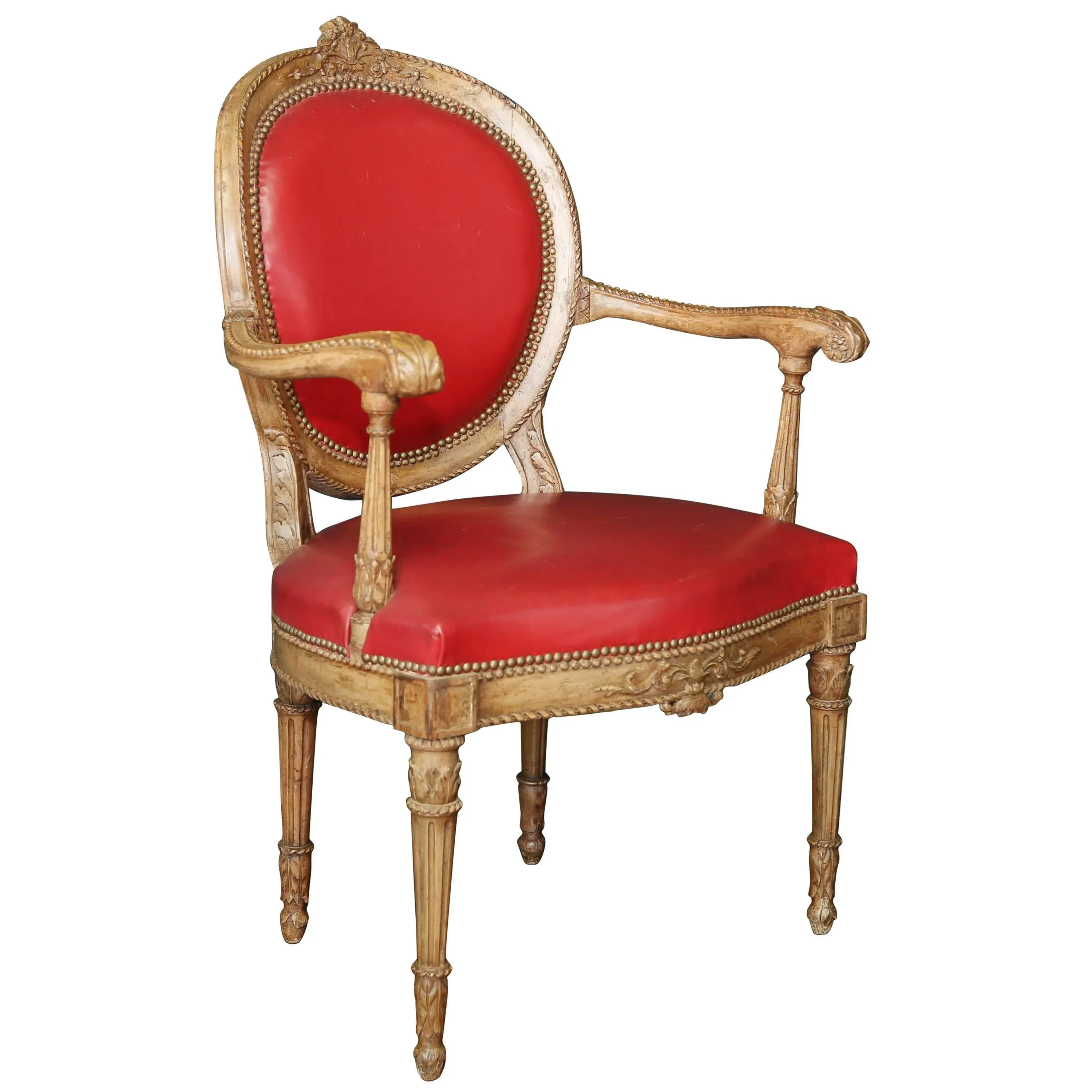 Louis XVI Period Oval Back Armchair Chairish
