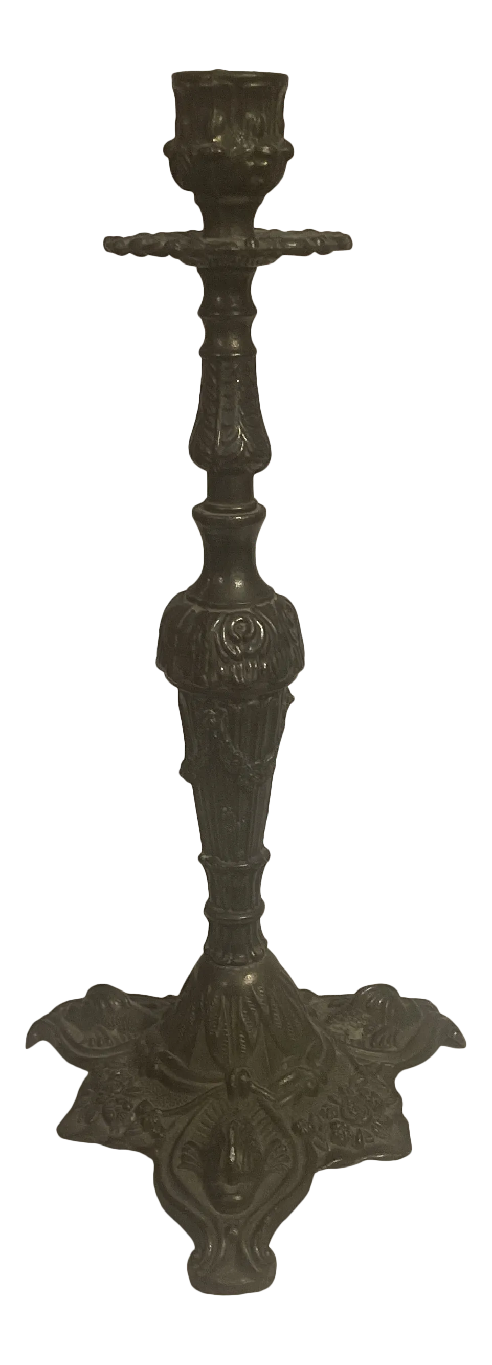 Antique Metal Candle Holder Chairish