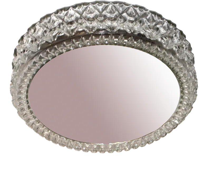Large Vintage Backlit Mirror by Helena Tynell for Limburg