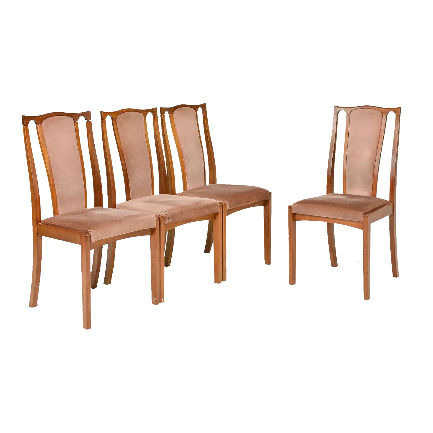Mid Century Modern Meredew Teak Dining Chairs Set of 4 Chairish