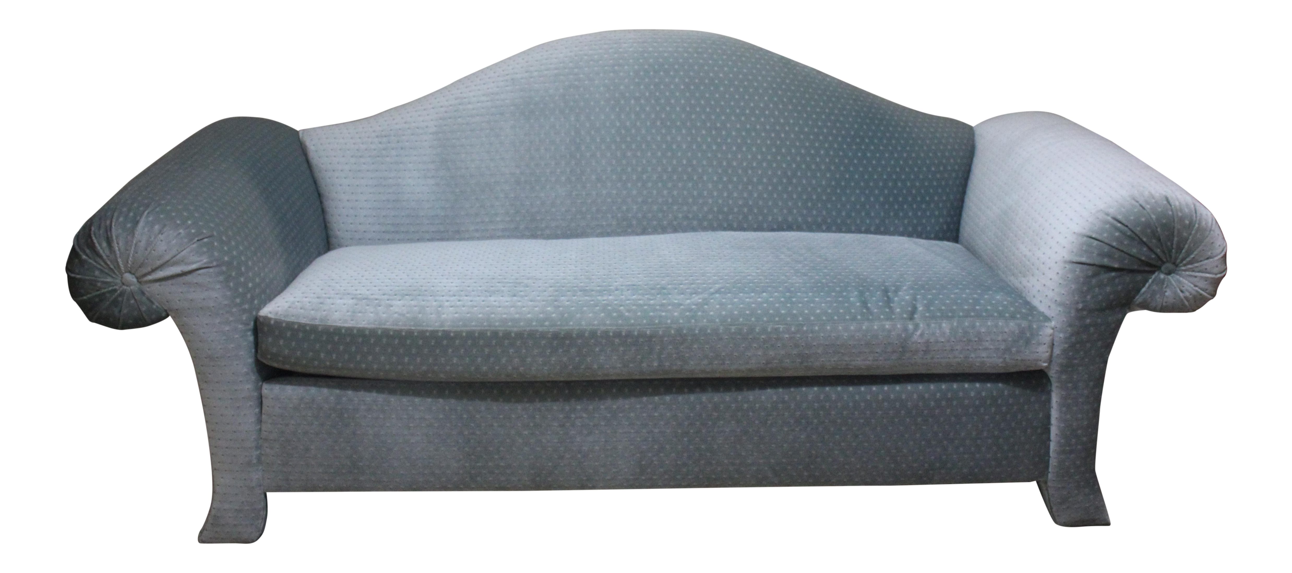 Vintage Weiman Blue Velvet Sofa Chairish