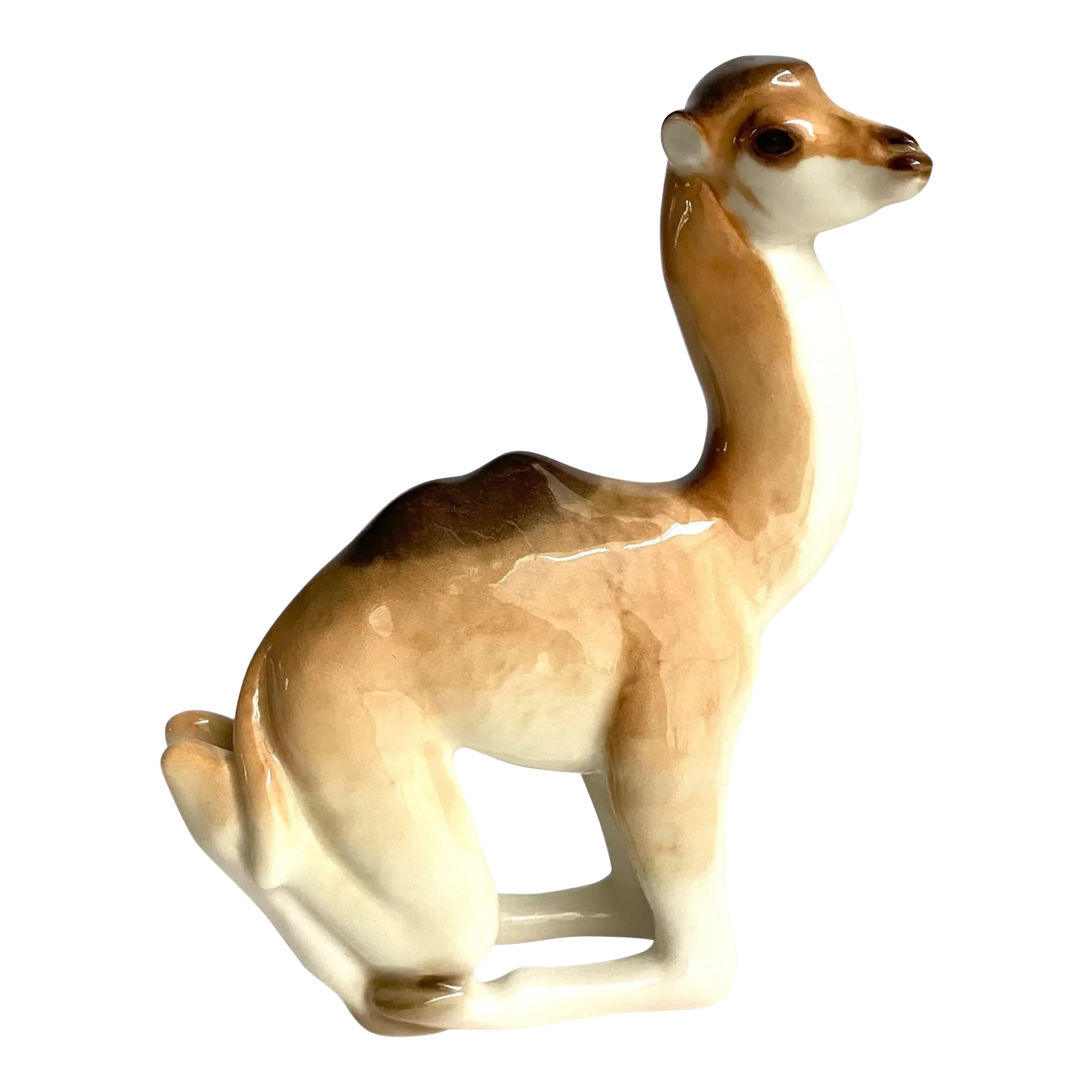 Vintage Porcelain Camel Figurine Soviet Lfz Lomonosov Ussr Chairish