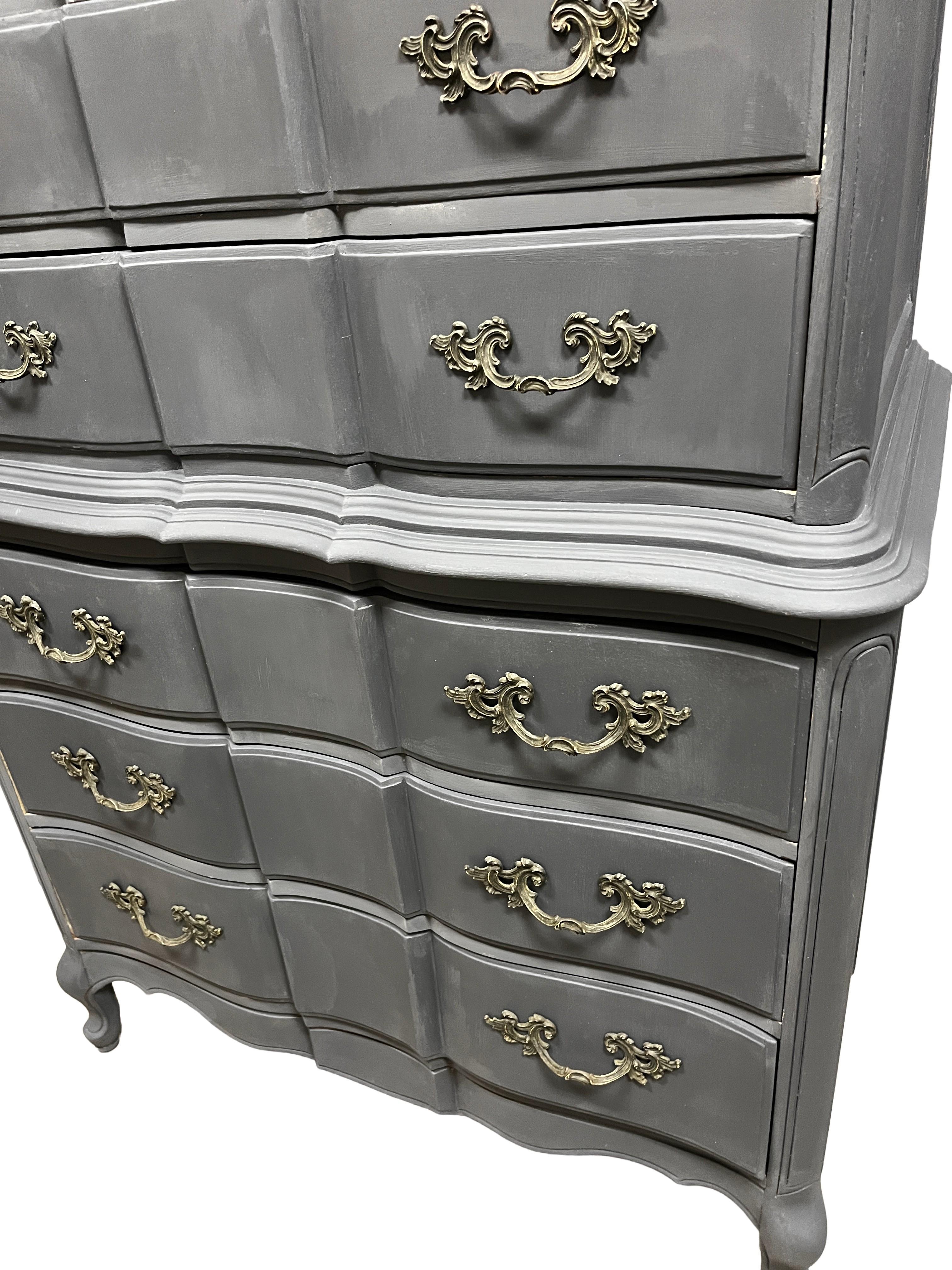 grey maxi dress casual McKinney Vintage White 6-drawer Bedroom Dresser with Mirror main image 0