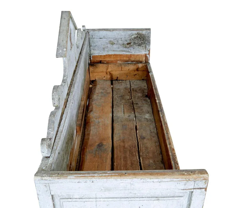 Swedish Gustavian Painted Bench, 1810