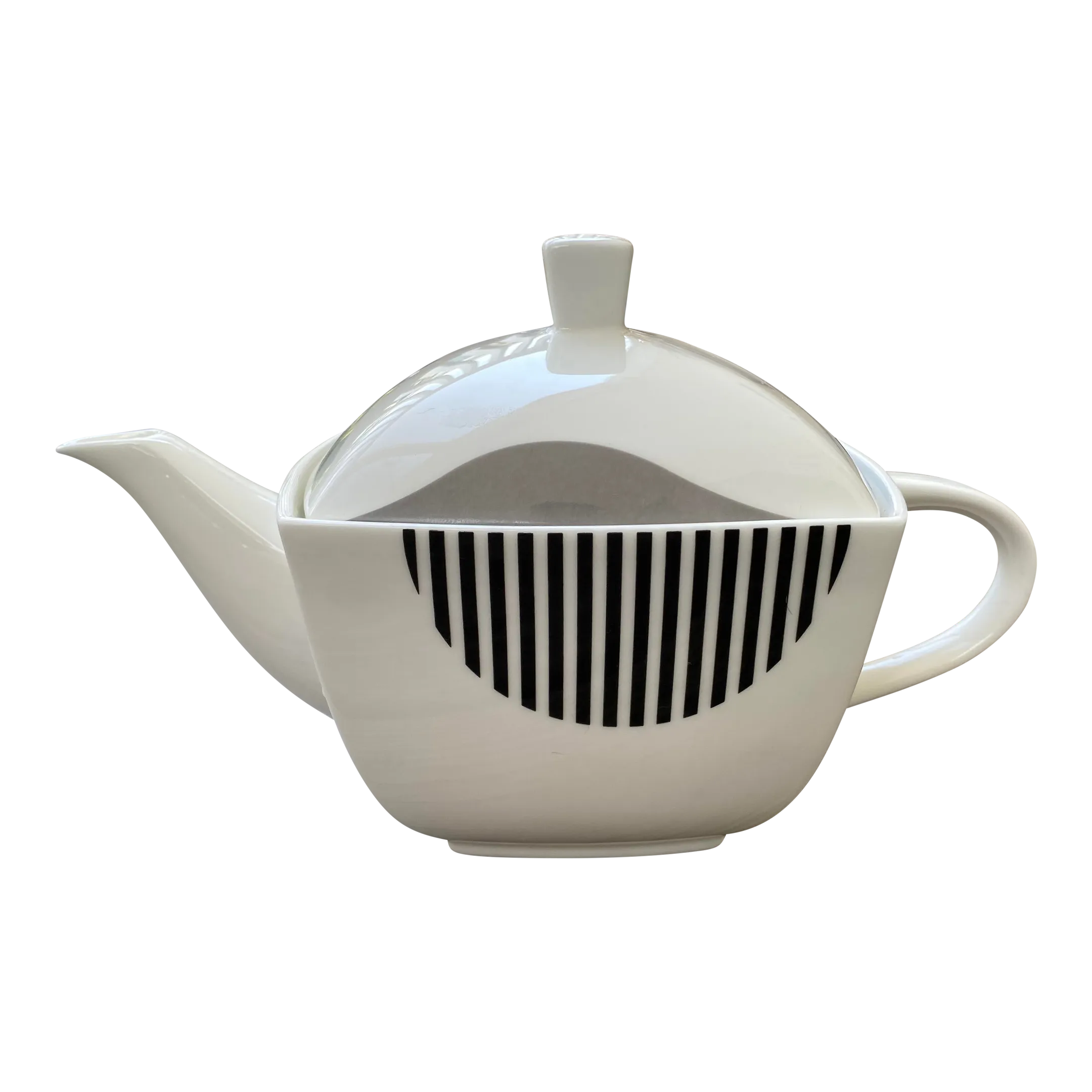 OCSD2_4COLOR 古塔つみ 2002 Mikasa Charisma Wave Bone China Teapot | Chairish