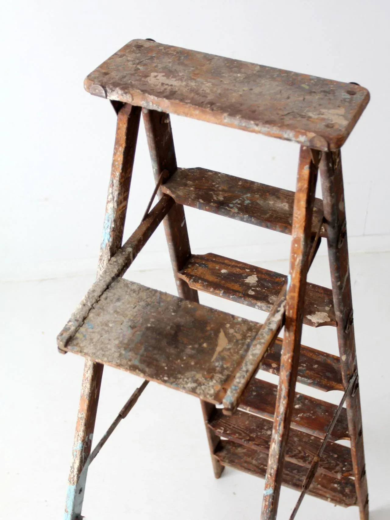 USAヴィンテージ ラダー vintage-wooden-painters-ladder