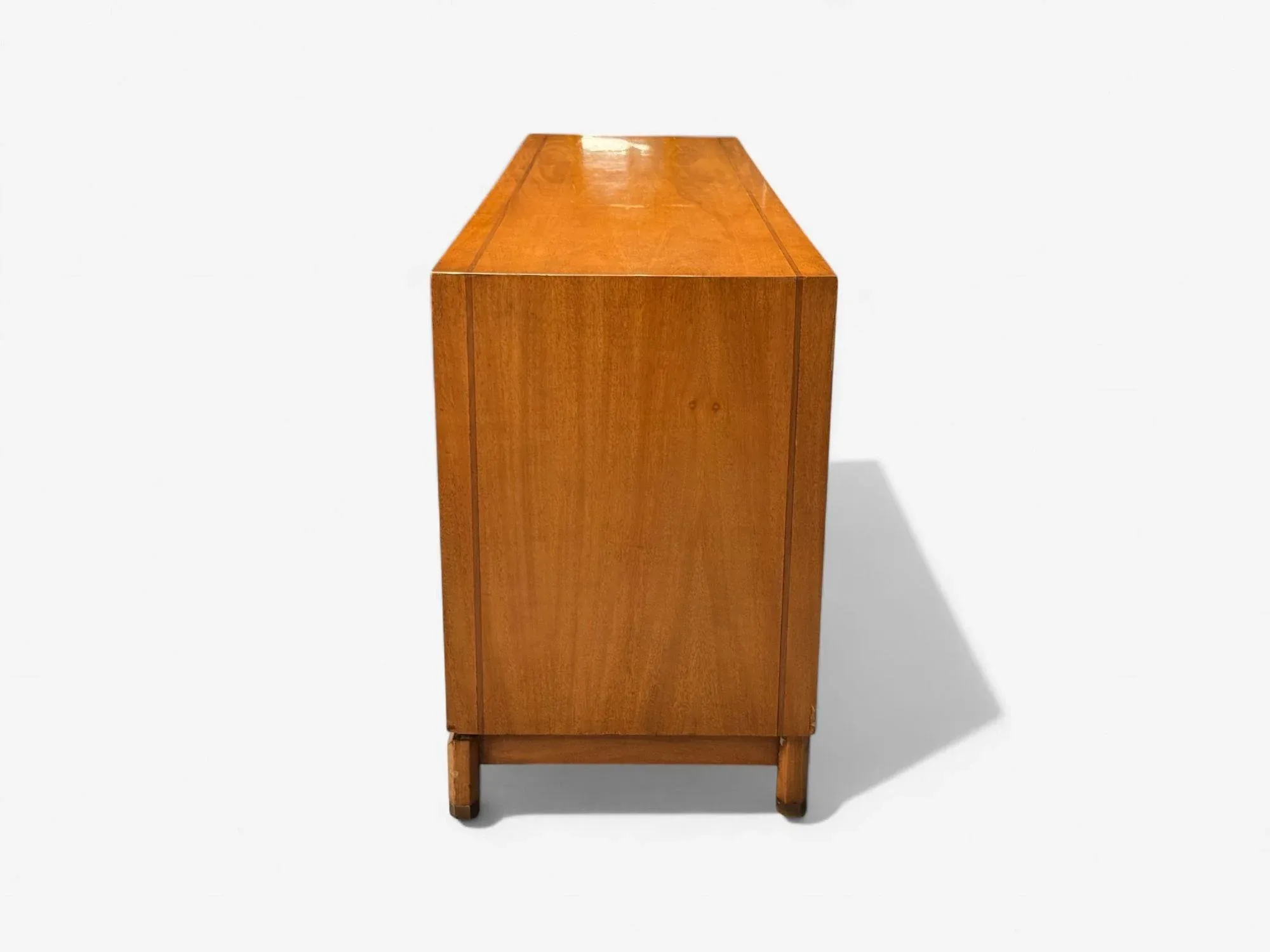 Kent Coffey, American Modern, Walnut, Brass, Dresser, Usa, 1960s