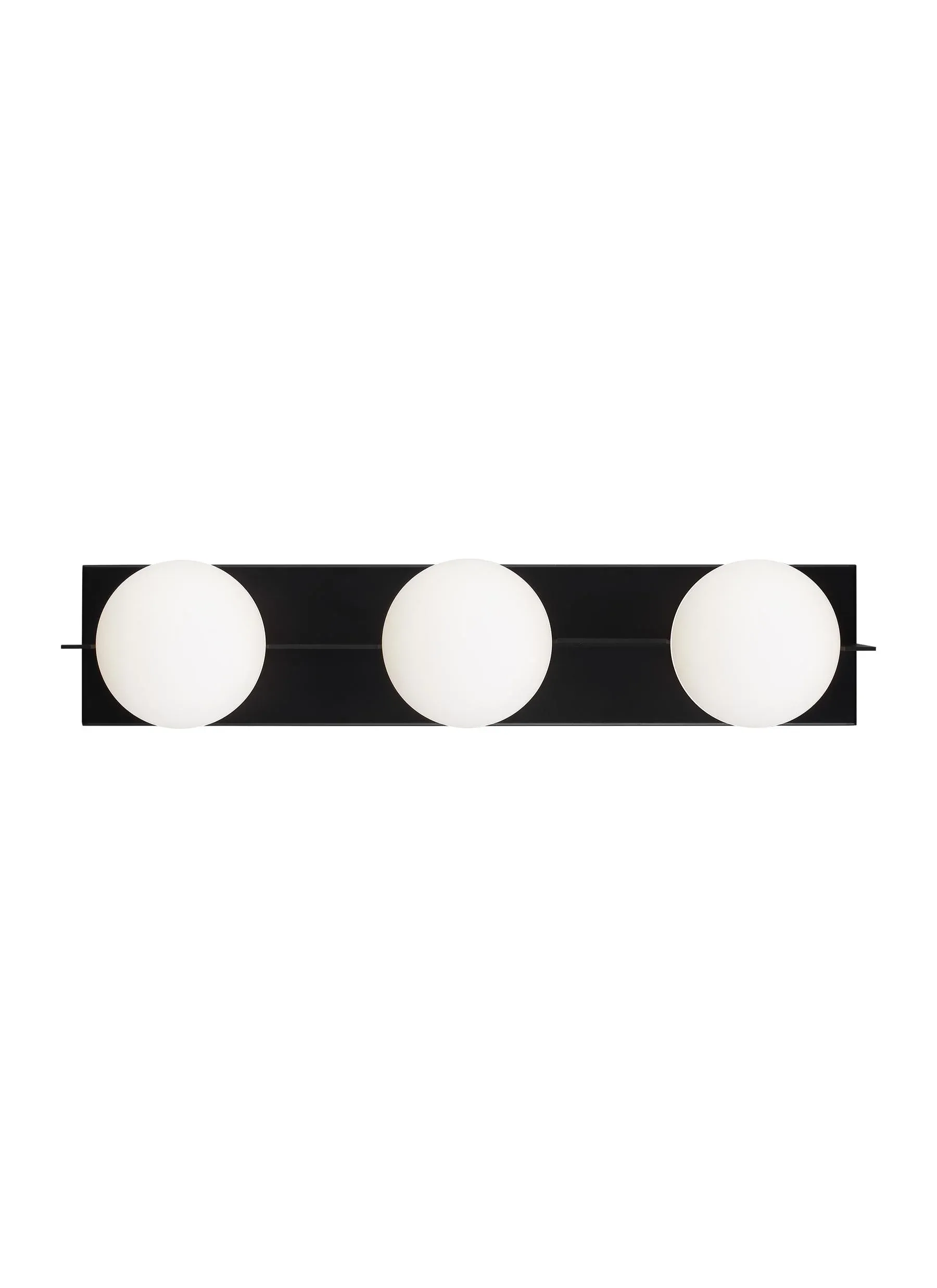 Visual Comfort Modern Orbel 3-Light Bath LED Polished Nickel