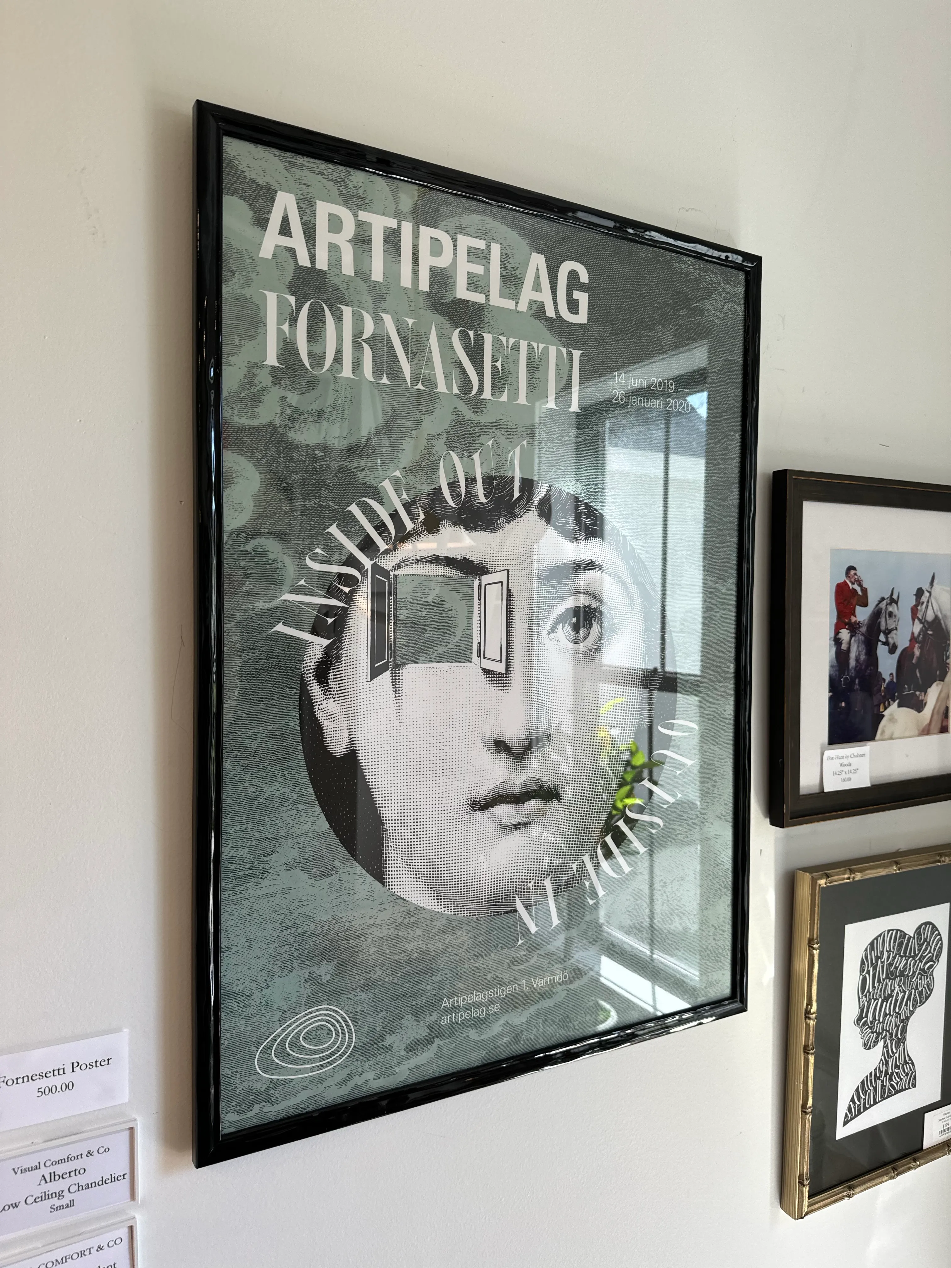 Fornasetti Original Art Exhibition Swedish Poster | Chairish