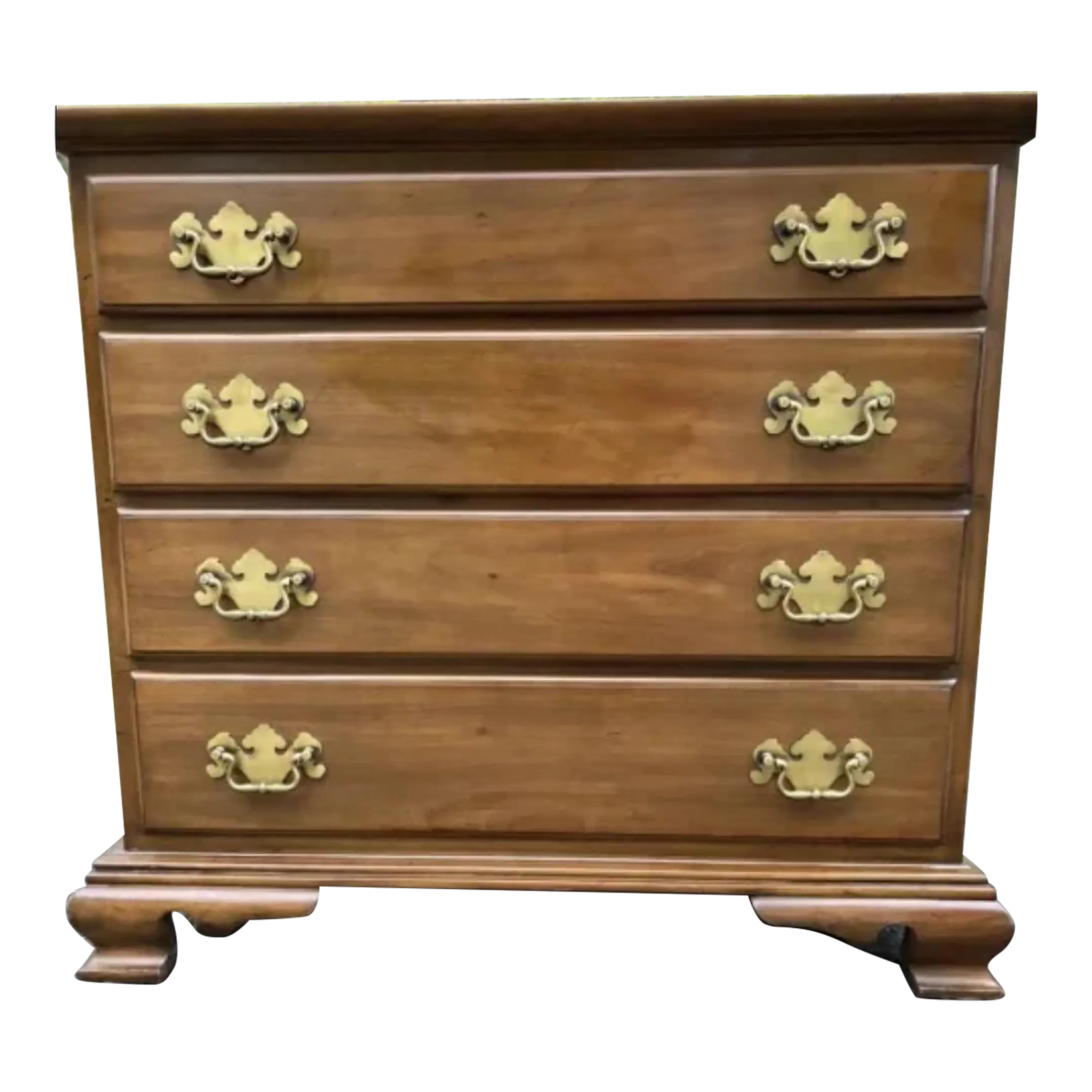 1950s Willett Furniture Company 4 Drawer Maple Bachelor's Chest Nightstand  Side Table | Chairish