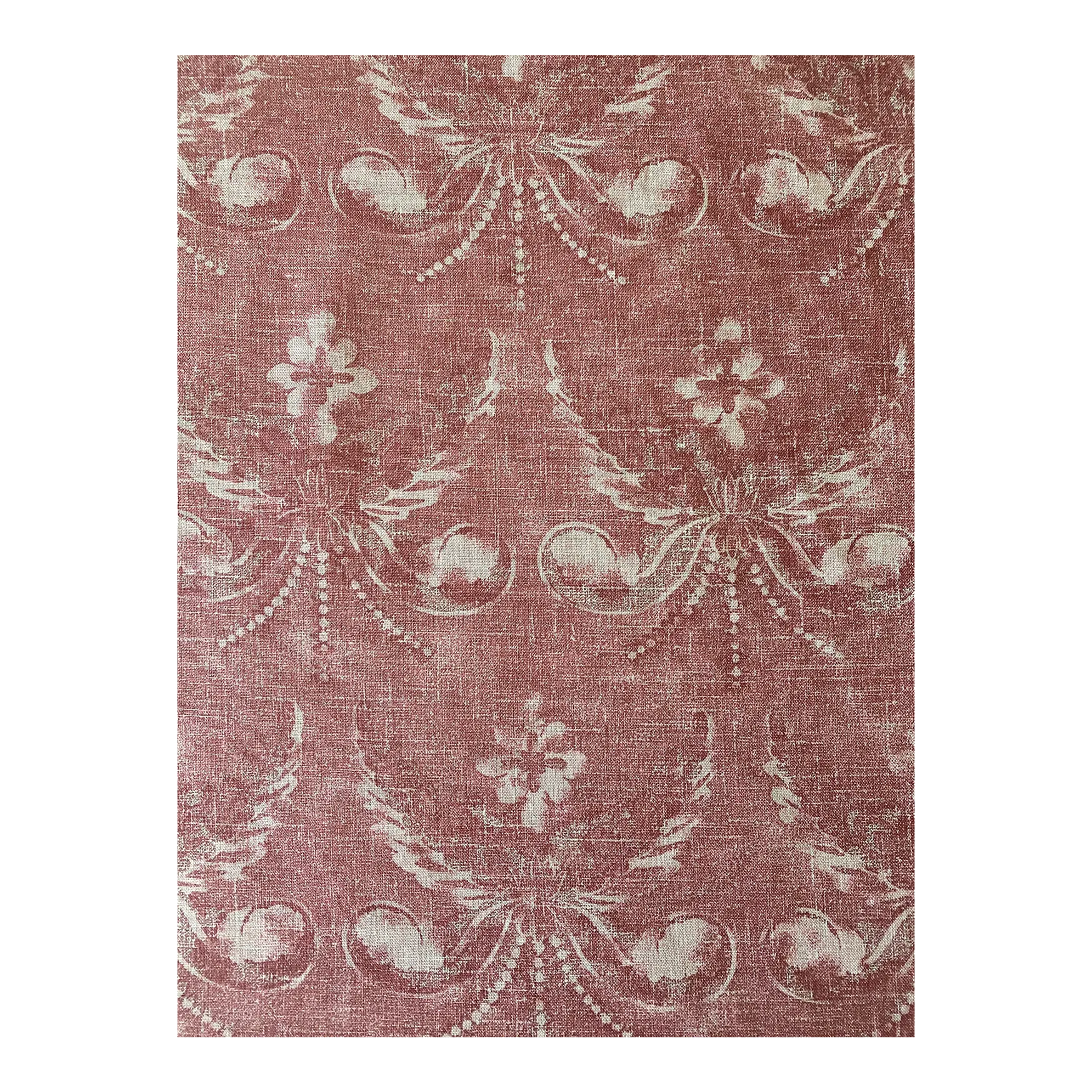 Kate Forman Josephine Red Linen Blend Fabric 3 Yards