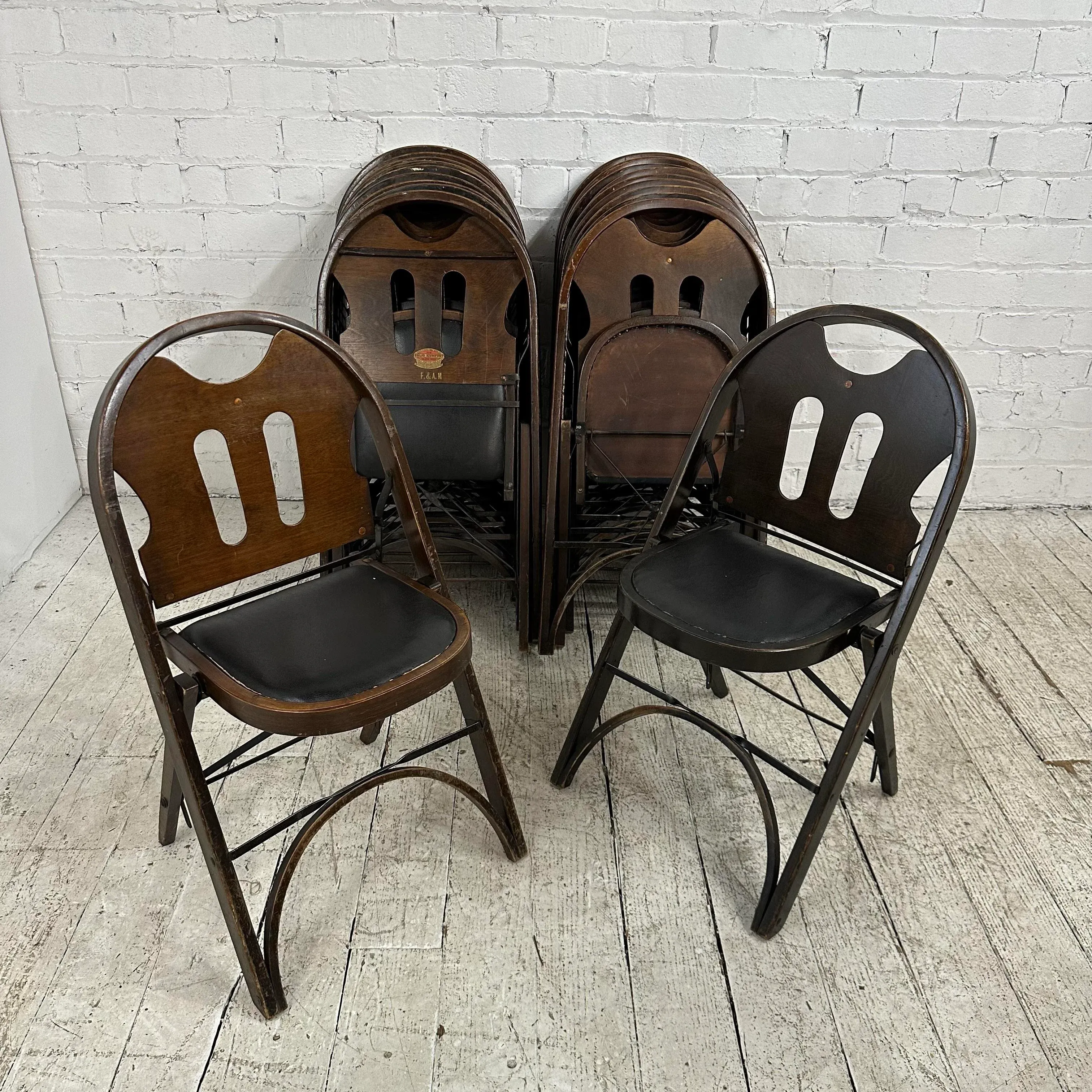 Louis Rastetter and Sons Wooden Folding Chair Chairish