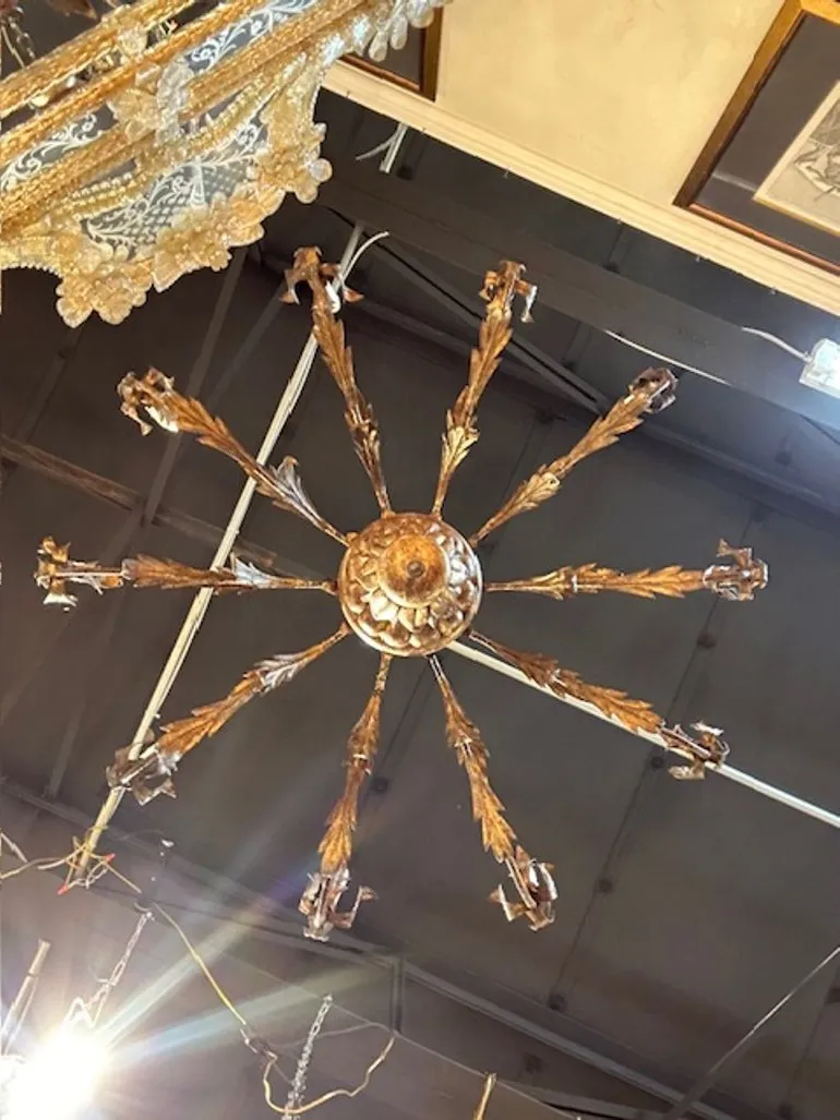 Italian Giltwood Chandelier