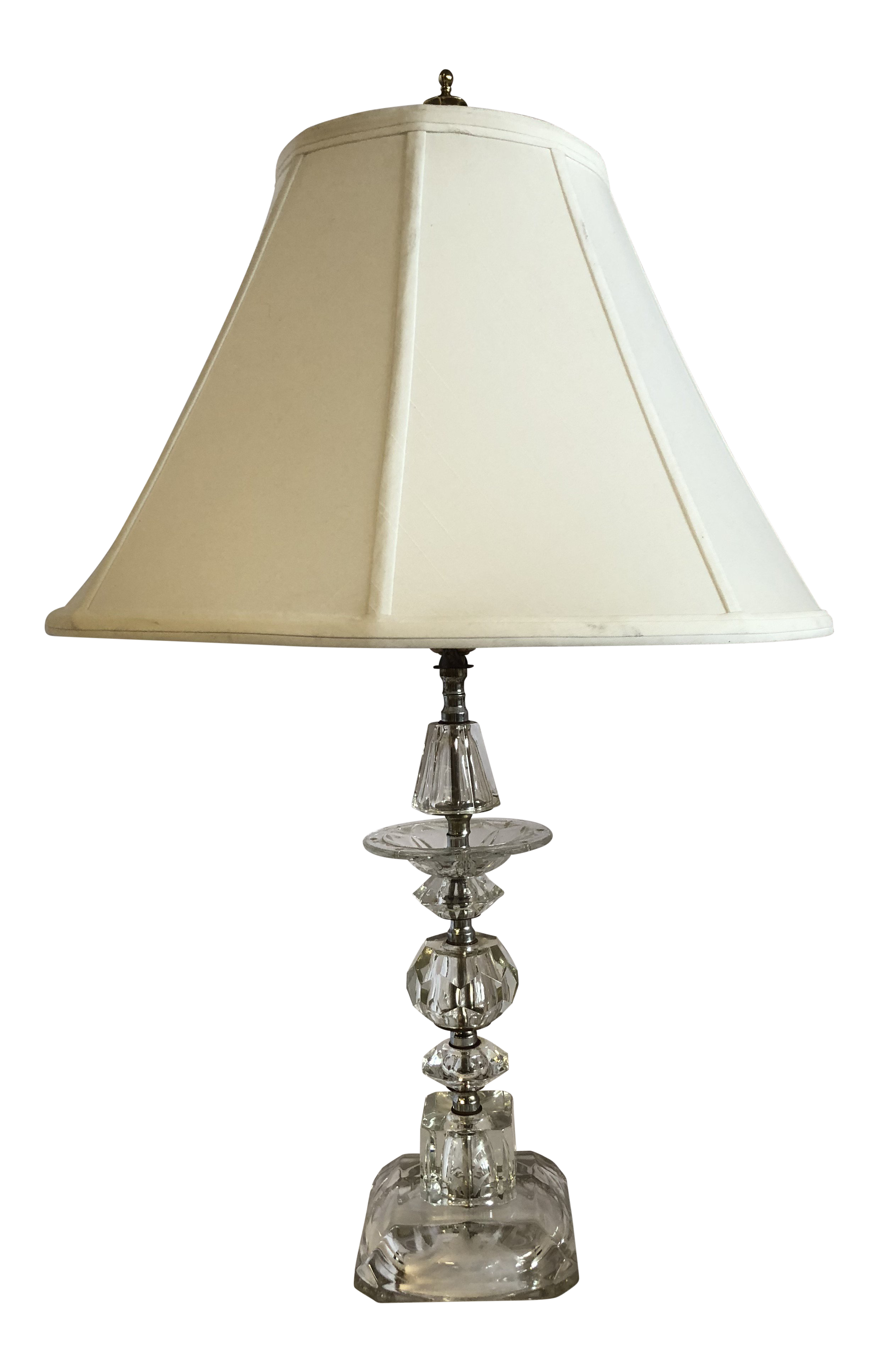 crystal glass lamp base