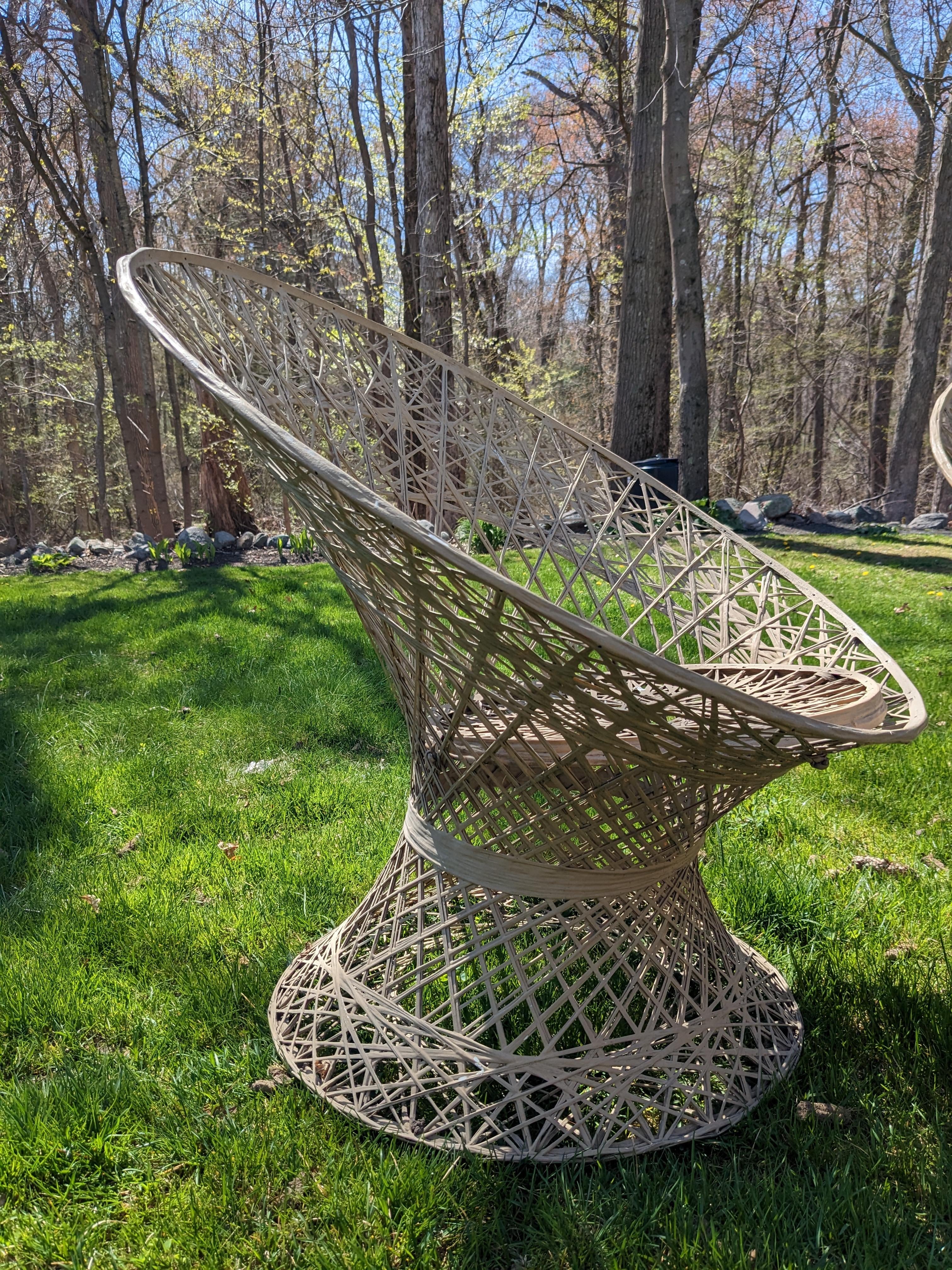 Spun fiberglass zufriedenstellen chairs