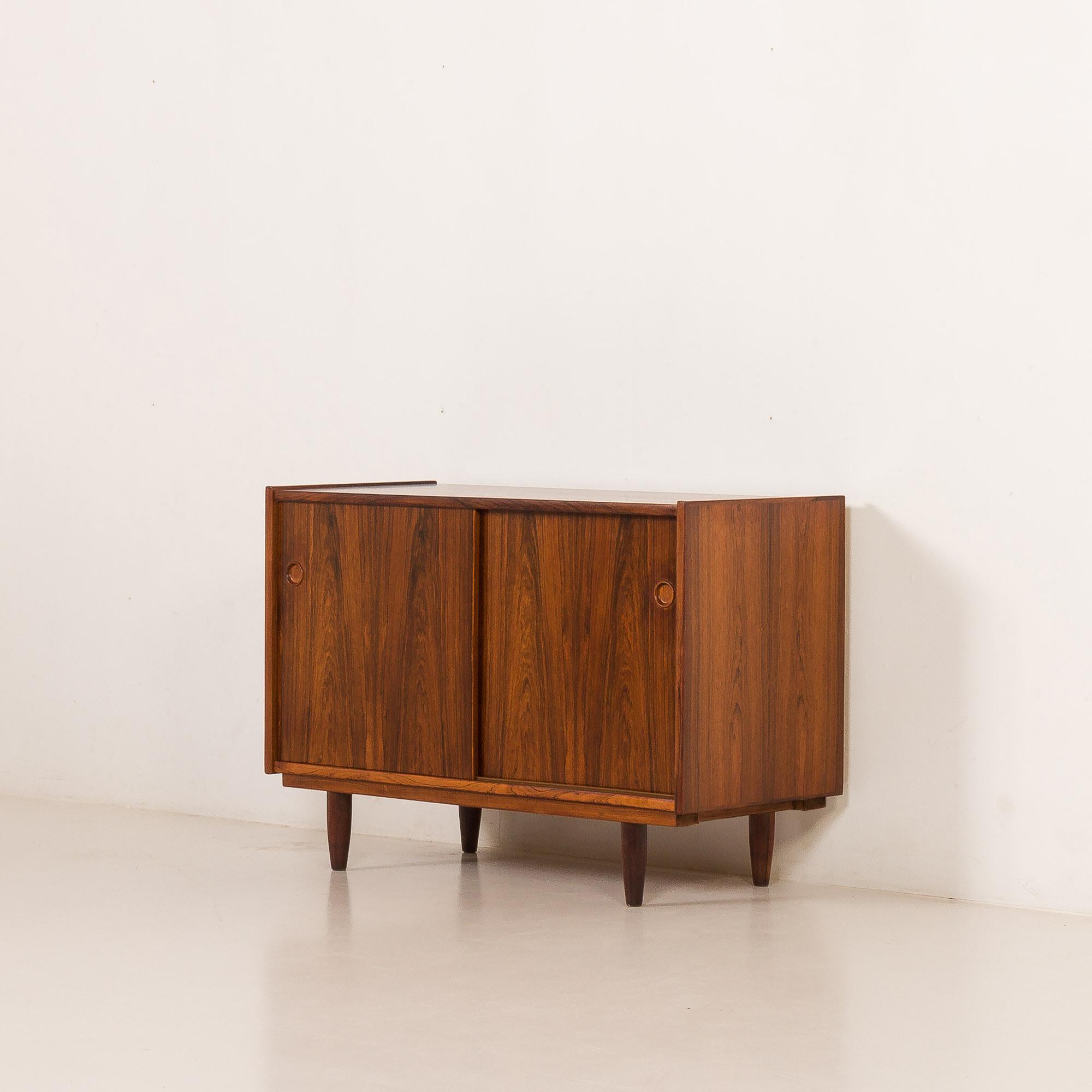 Small Danish Rosewood Sideboard attributed to Hundevad, 1960s