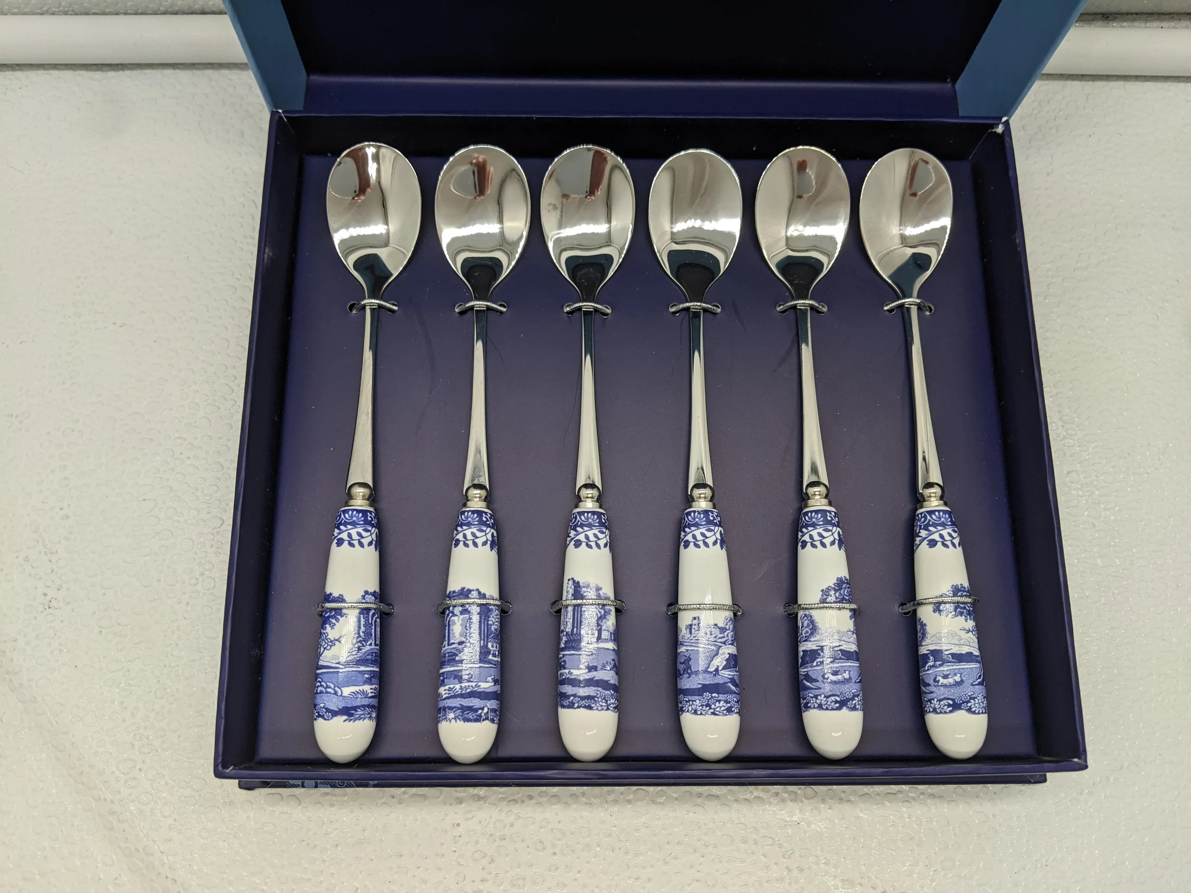 Early 21st Century Spode Blue Room Blue White Italian Pattern