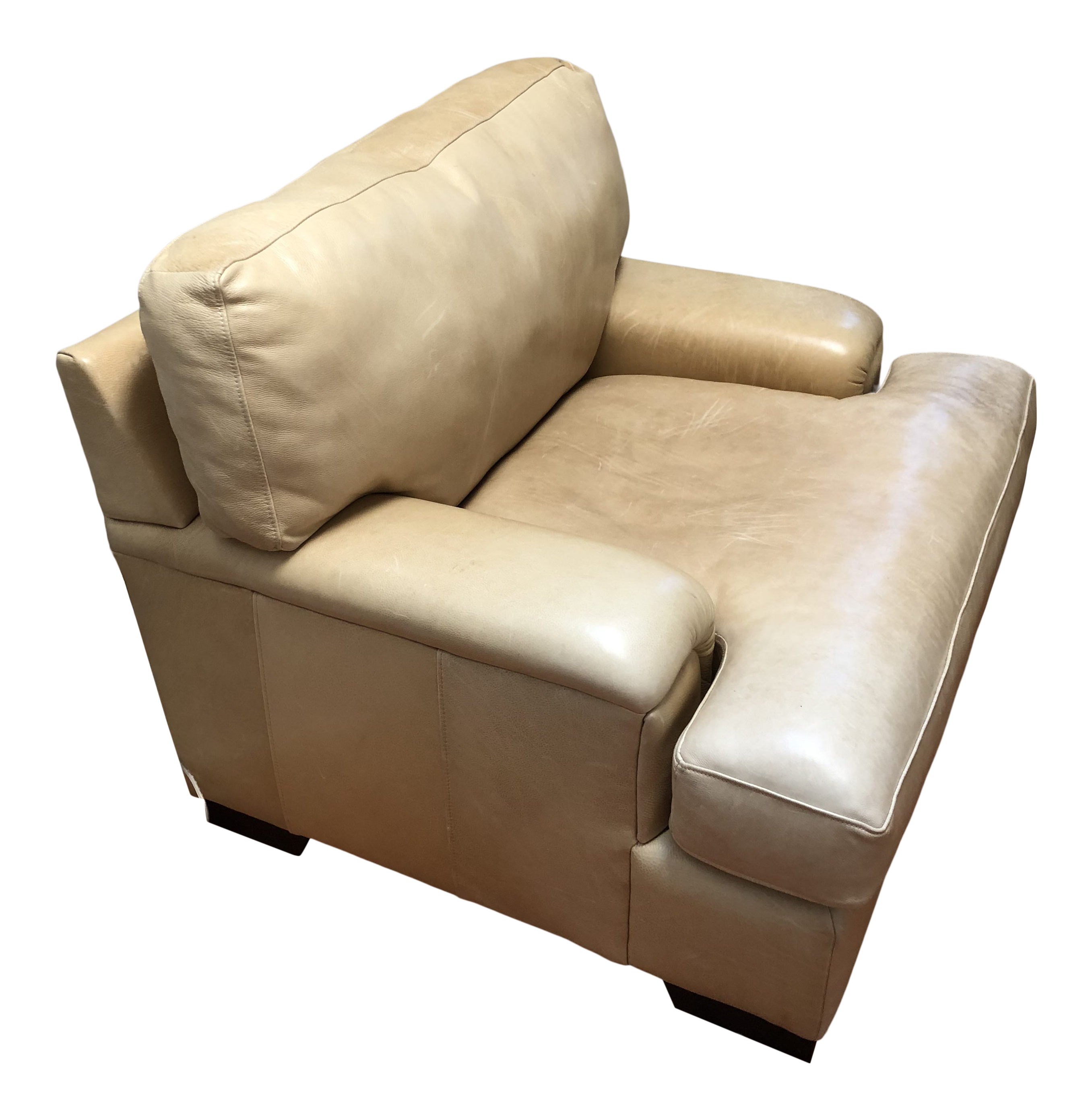 Bernhardt Leather Chair And A Half Chairish Bernhardt Leather Chair And A Half Chairish