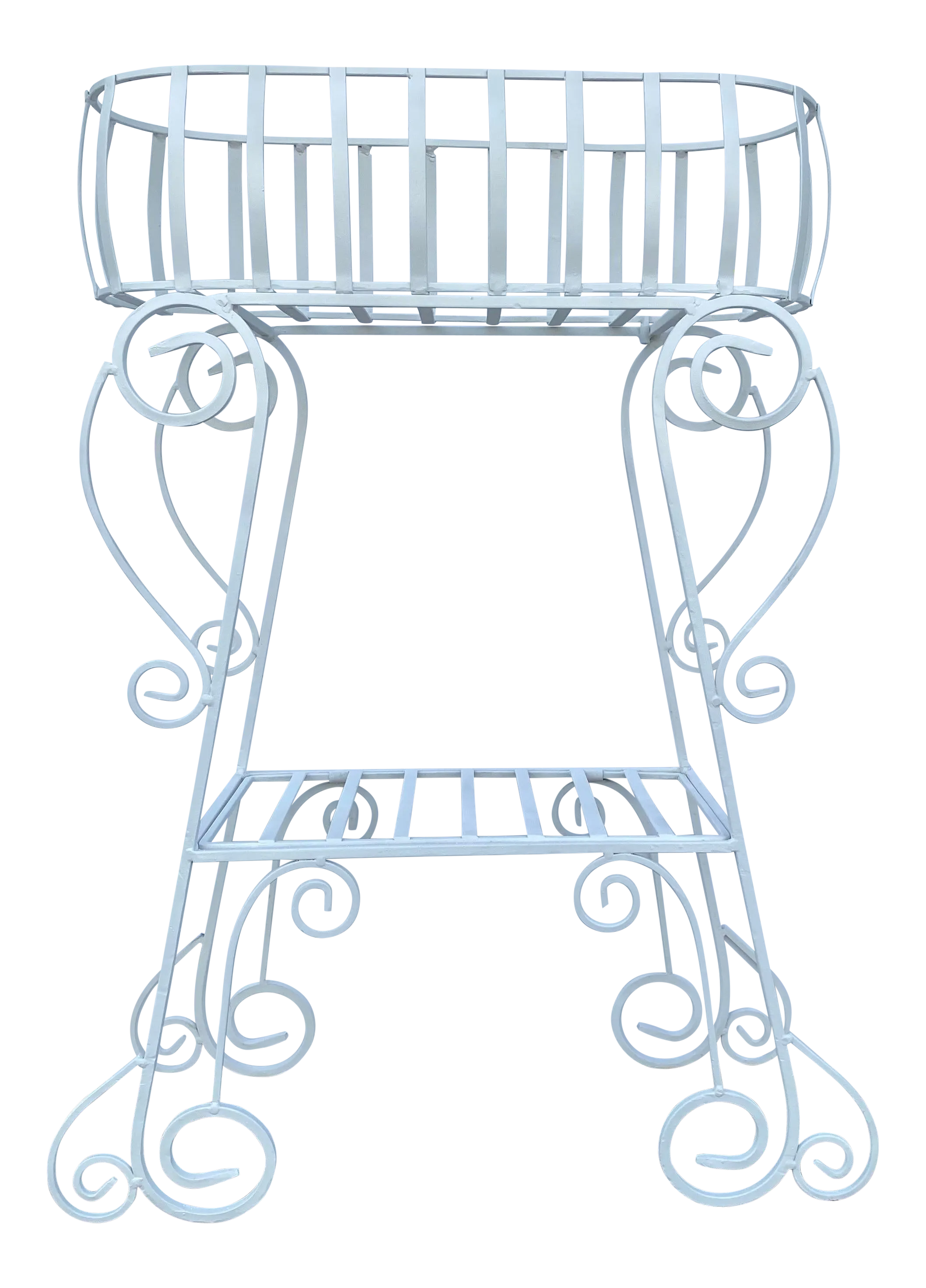 1950s Salterini Style Wrought Iron Plant Stand Chairish