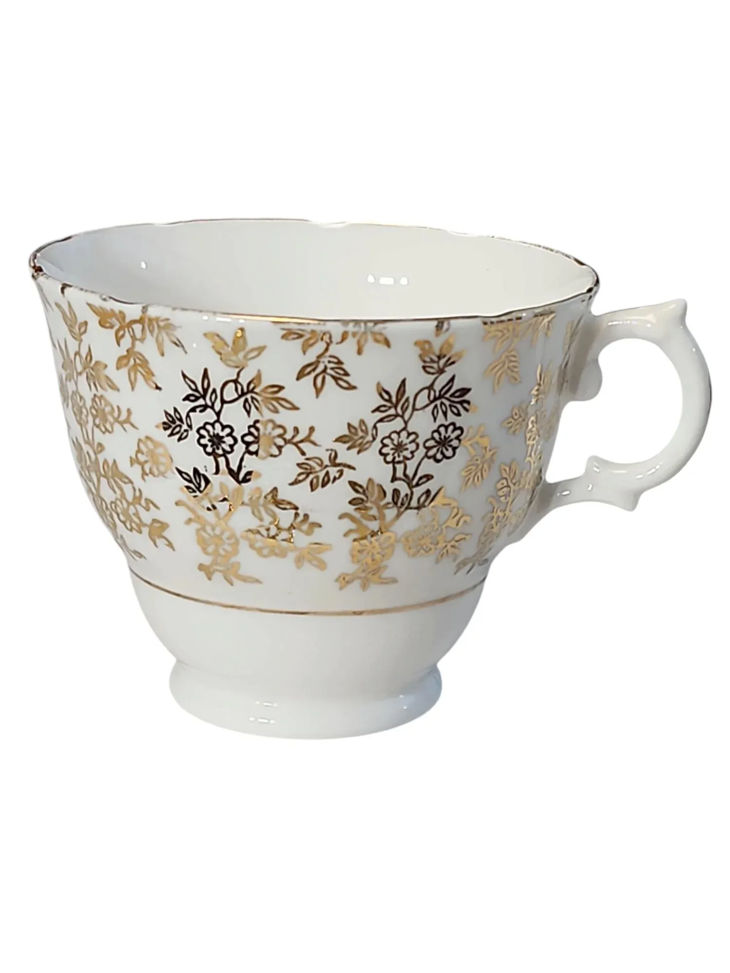 1940s English Crown Regent Bone China Tea Set Trios 12 Pieces