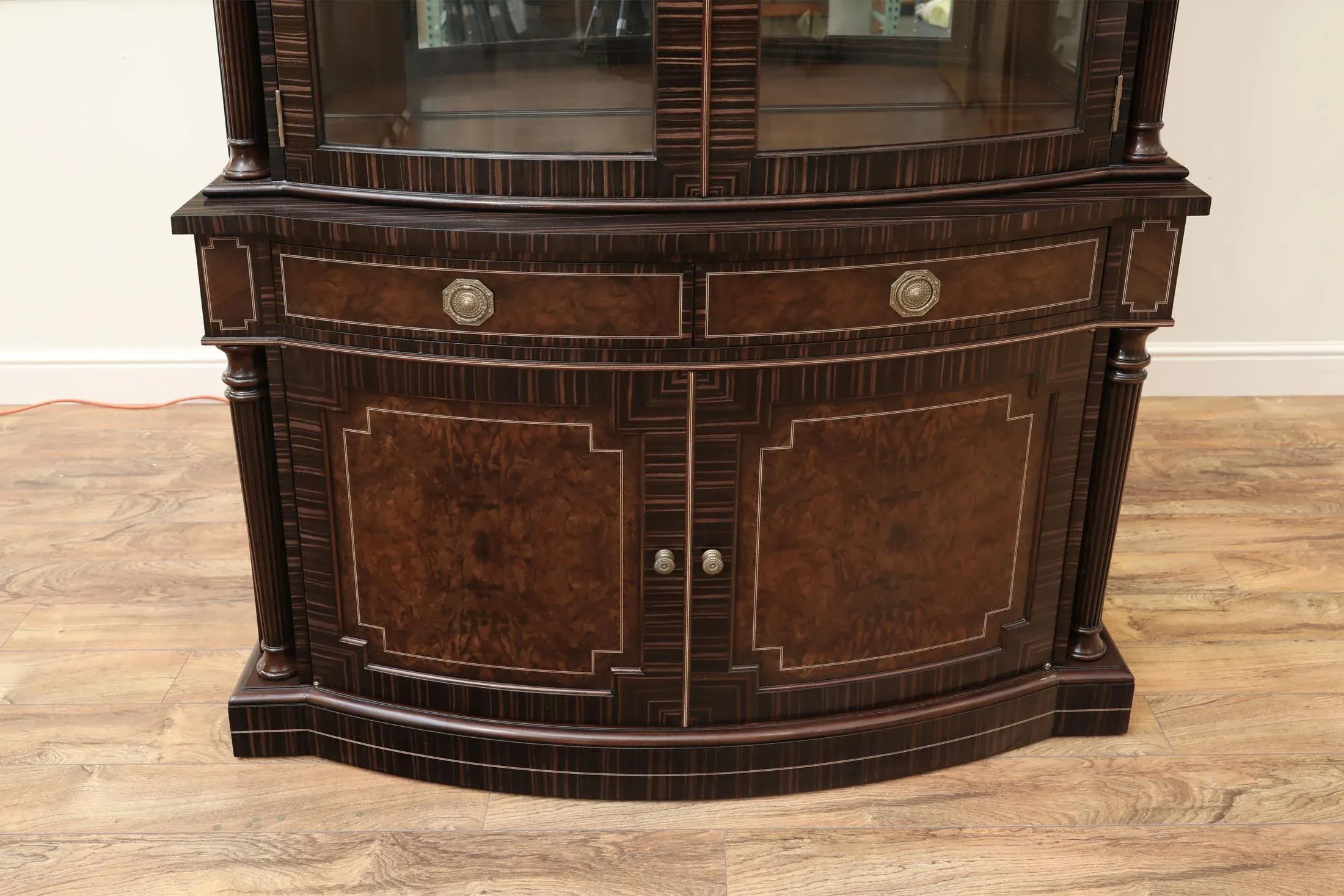 Theodore Alexander China Cabinet,Normand China Cabinet in Dark Walnut