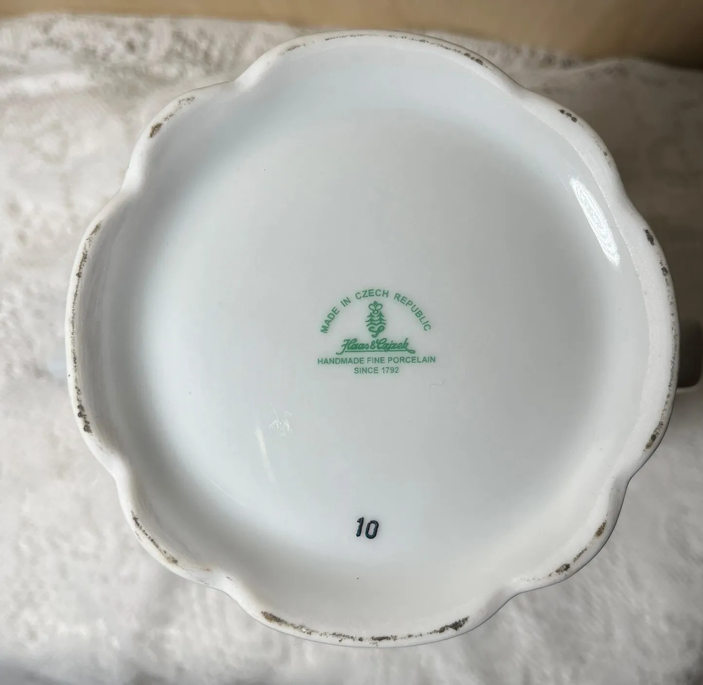 1970s Haas & Czjzek Czech Coffee/Tea Pot - Embossed Rim, Blue