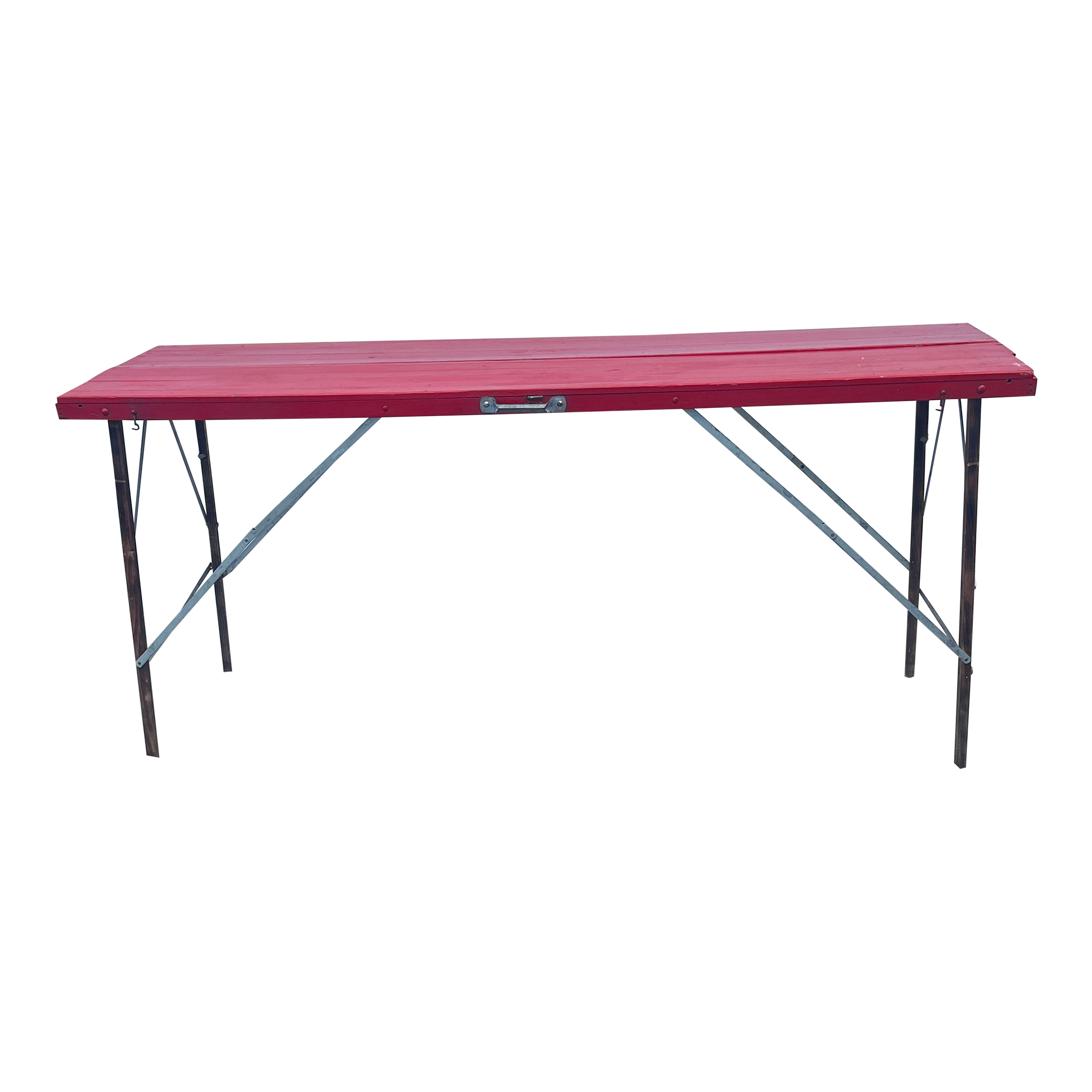1930s Paperhanger's Metal Folding Work Table | Chairish