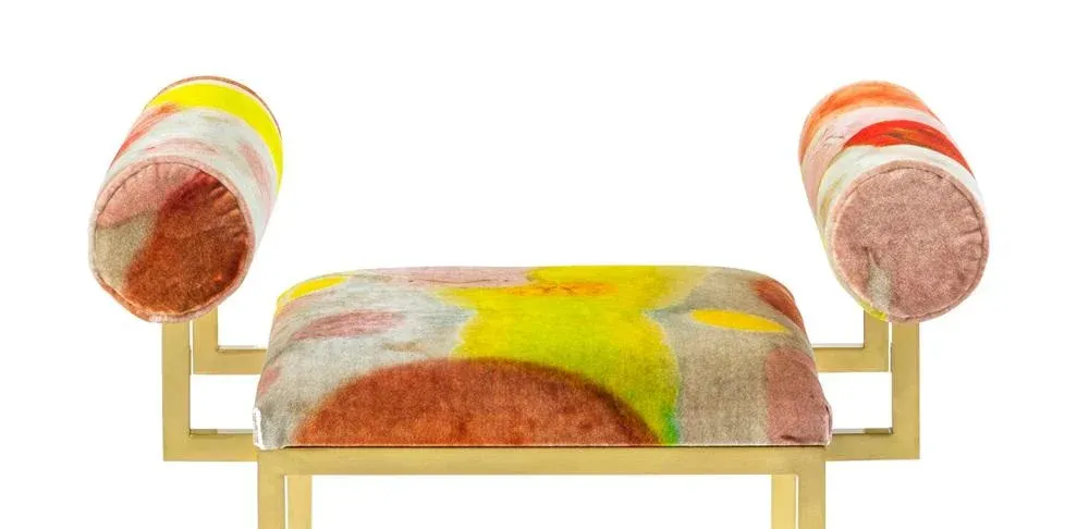 Nike Air Zoom Victory Track Shoes White Pink CD4385-100 Mens Size 12Awaiting H Stool in Printed Velvet by Coralla Maiuri and Giorgia Zanellato for Secondome Edizioni