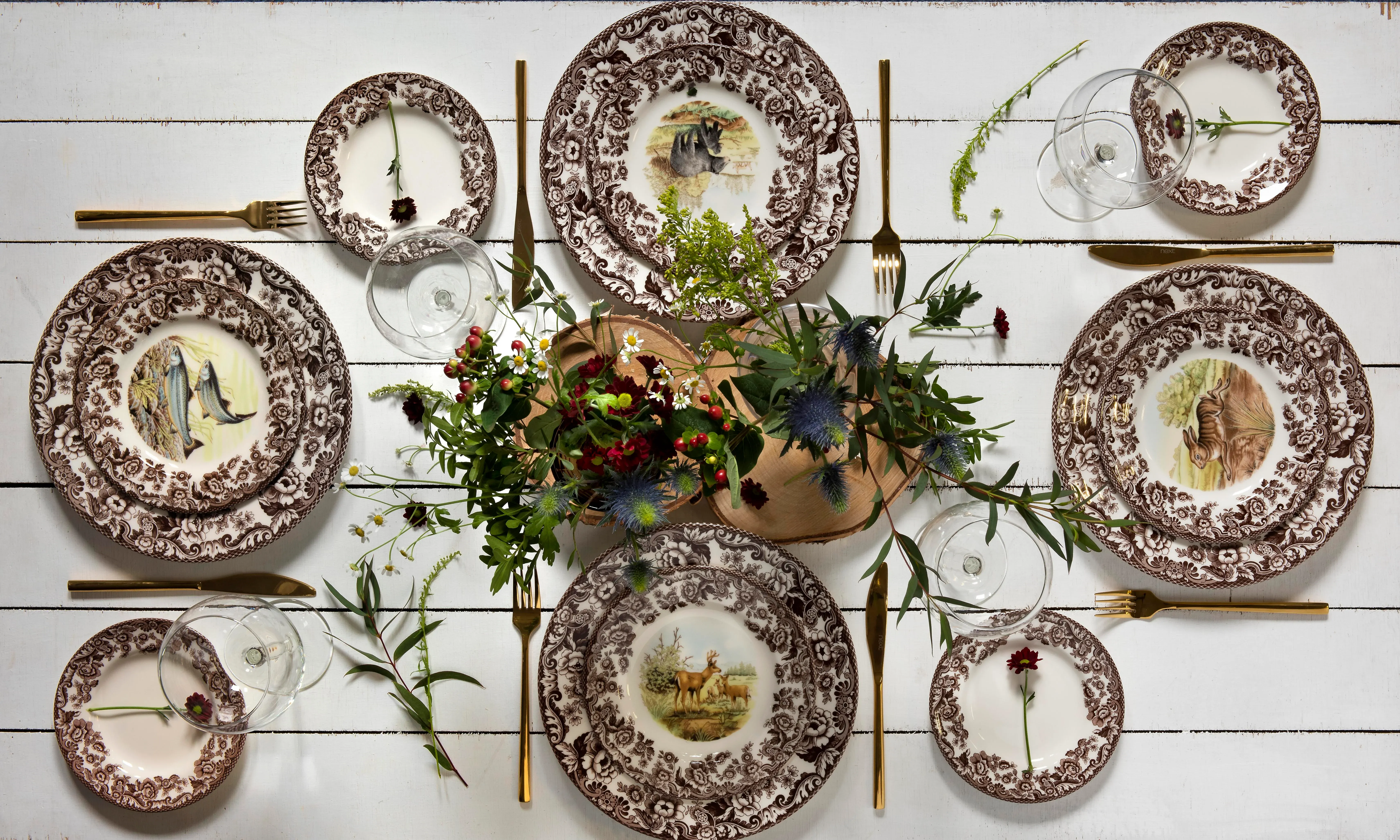 Spode Woodland Open Vegetable Dish Snipe Chairish