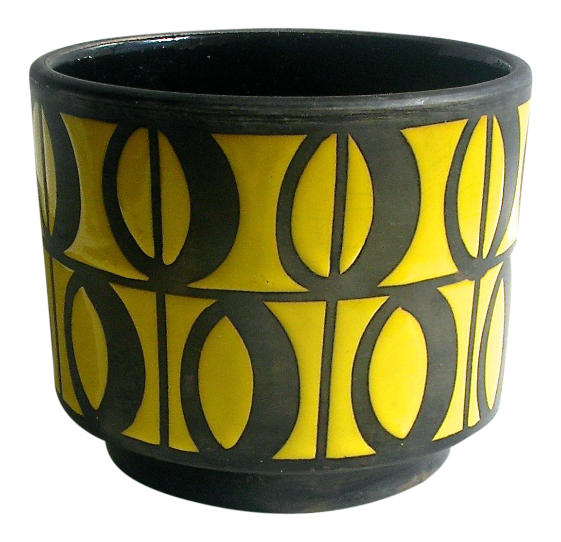 1960s Modern Ceramic Enamel Planter Pot, Italy | Chairish