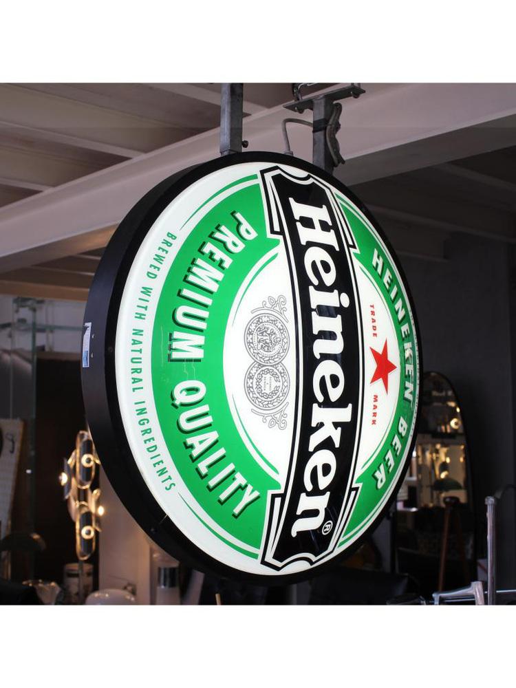 Double-Sided Heineken Illuminated Sign, 1980s | Chairish