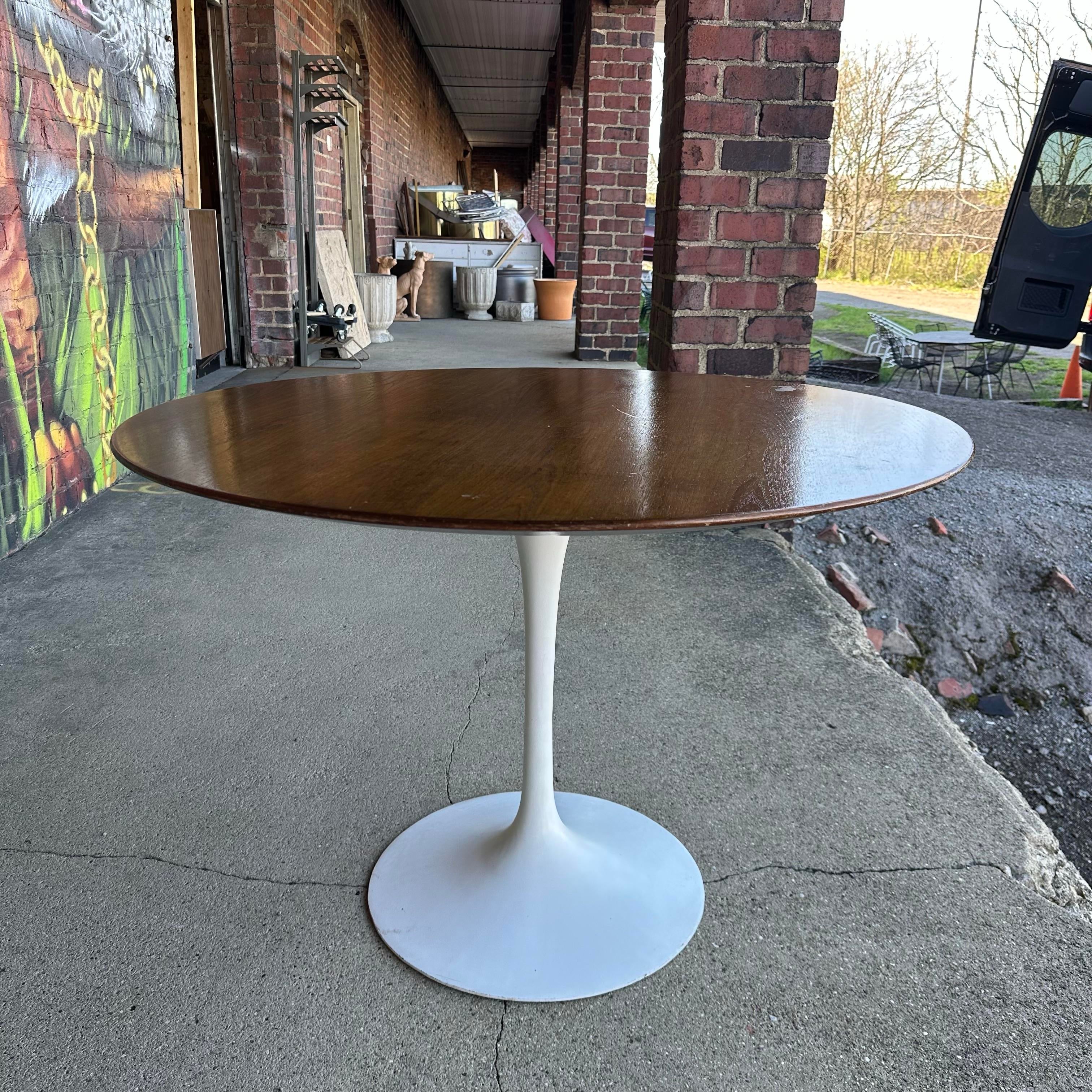 Eero Saarinen Walnut Tulip Dining Table Mid Century Modern Eero