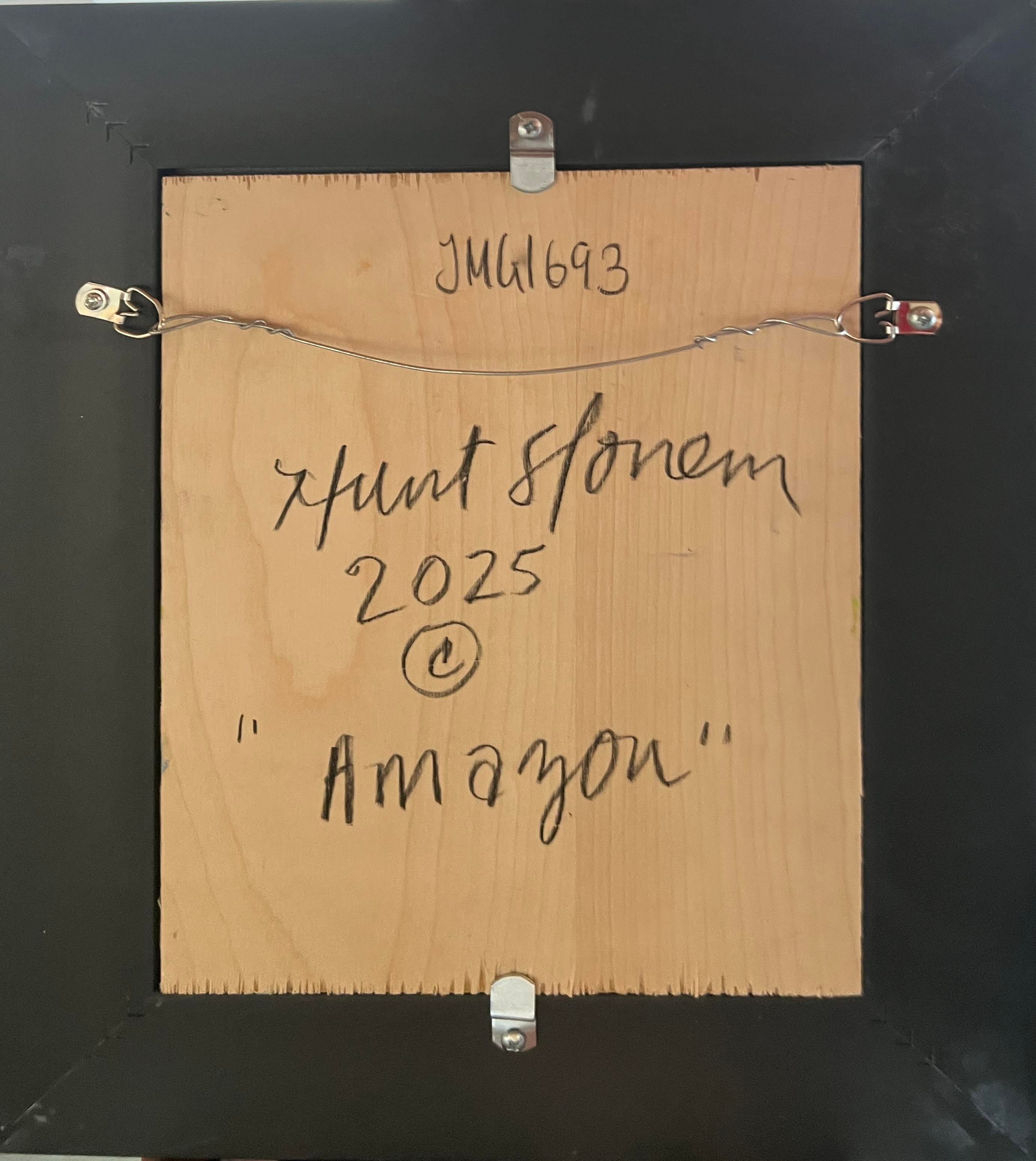 Amazon, Oil Painting by Hunt Slonem, Framed
