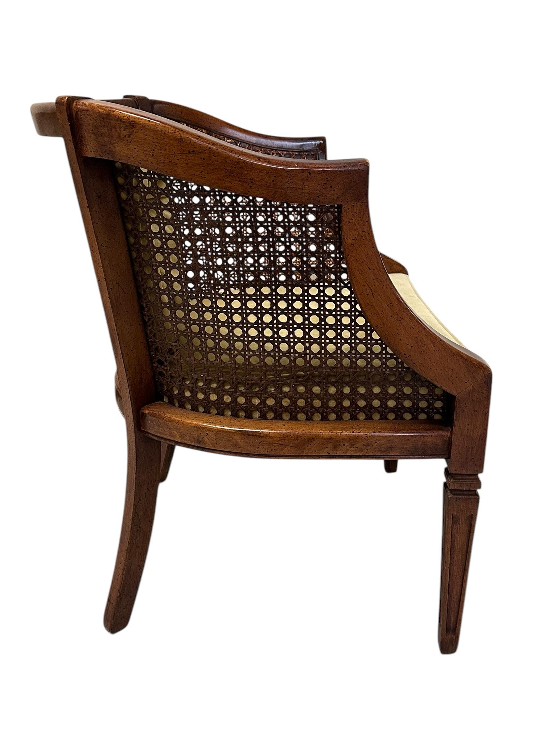 Lot - Childs Wooden Barrel Back Chair, Wicker Seat Wooden, image size:1800x2400