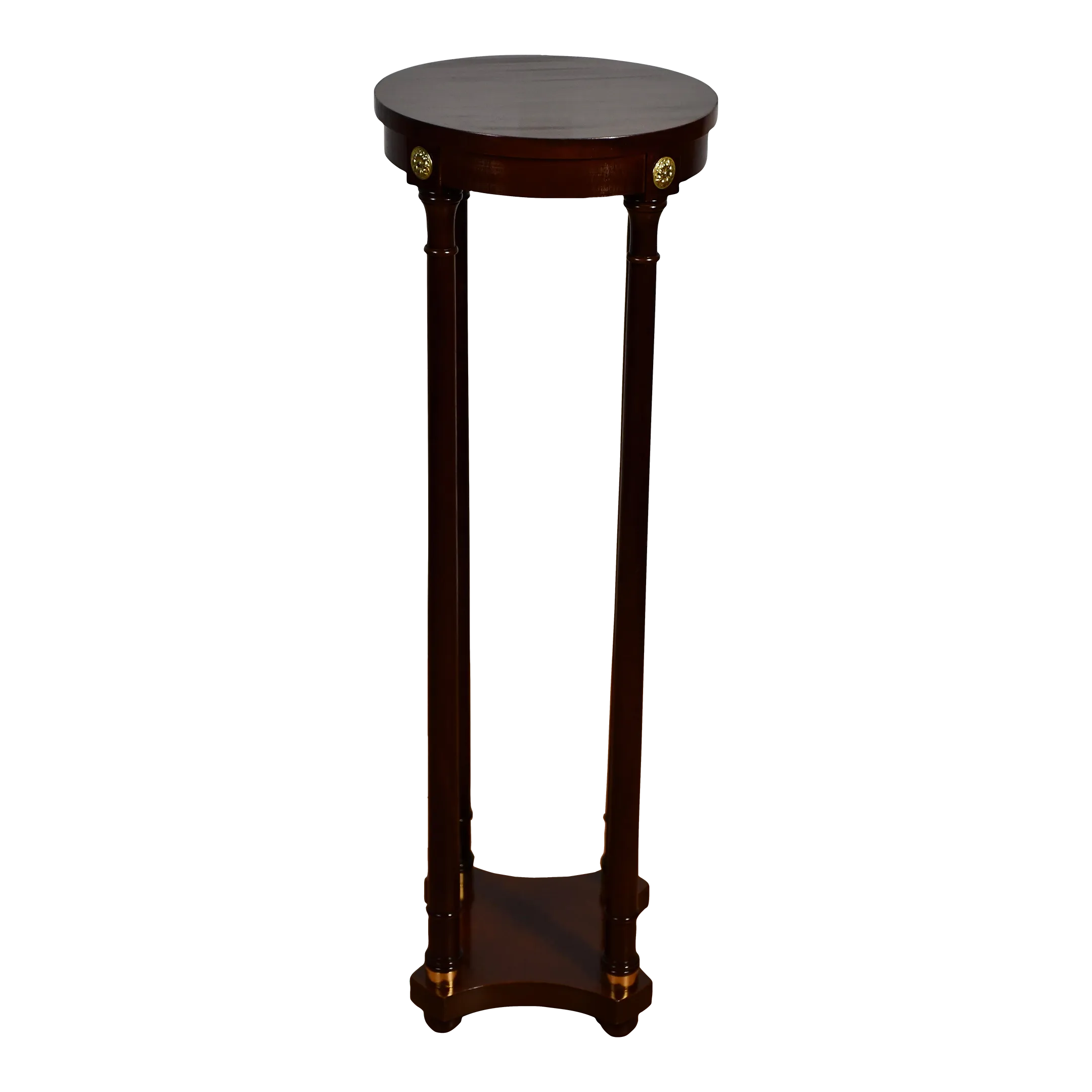 1950s Vintage Baker Furniture Regency Style Mahogany Pedestal / Column