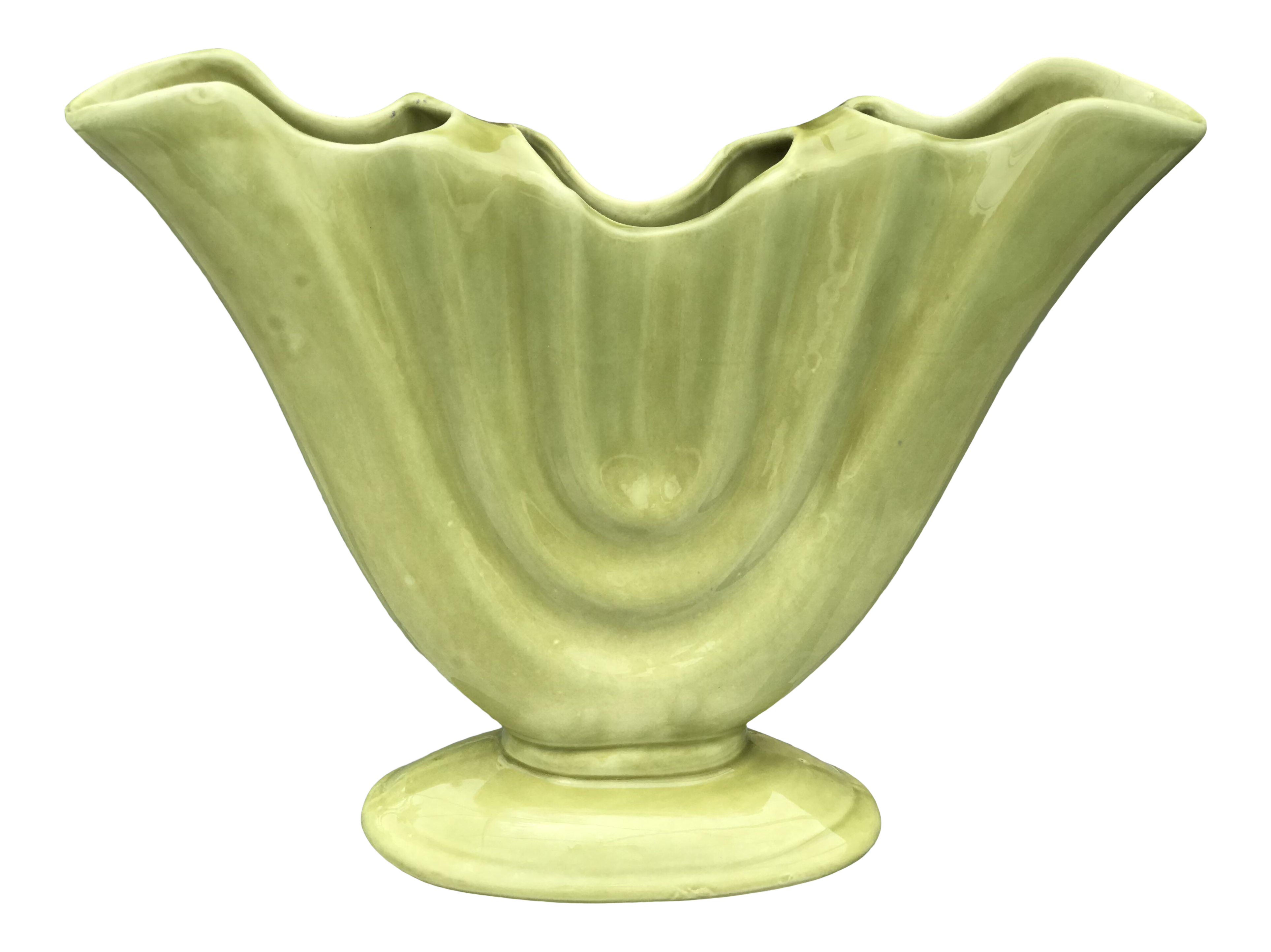 Vintage Camark Gladiolus Green Vase Chairish