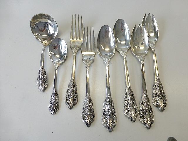 Late 20th Century Baroque by Godinger Silver Plated Flatware Set