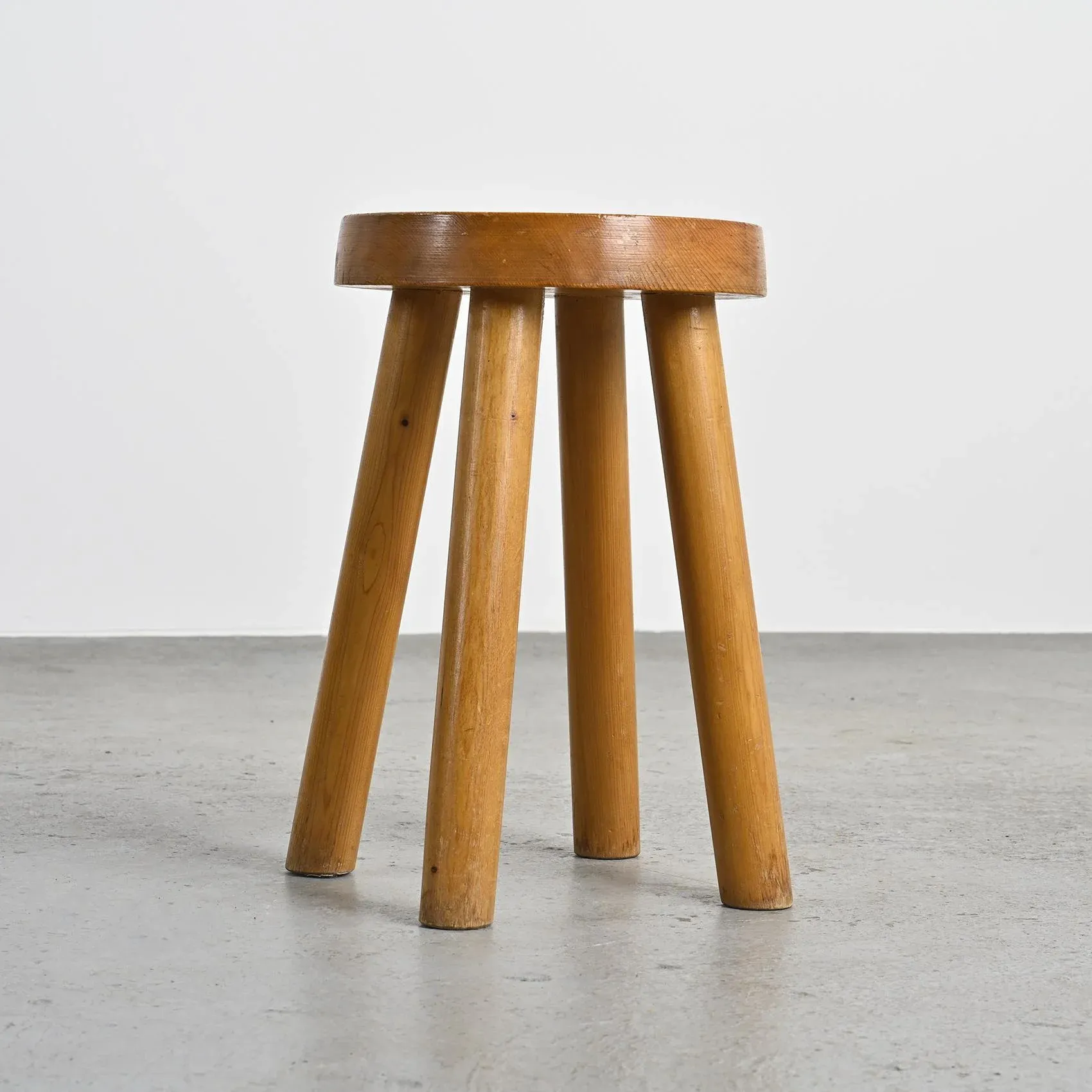 Stool attributed to Charlotte Perriand for Les Arcs, 1960s | Chairish