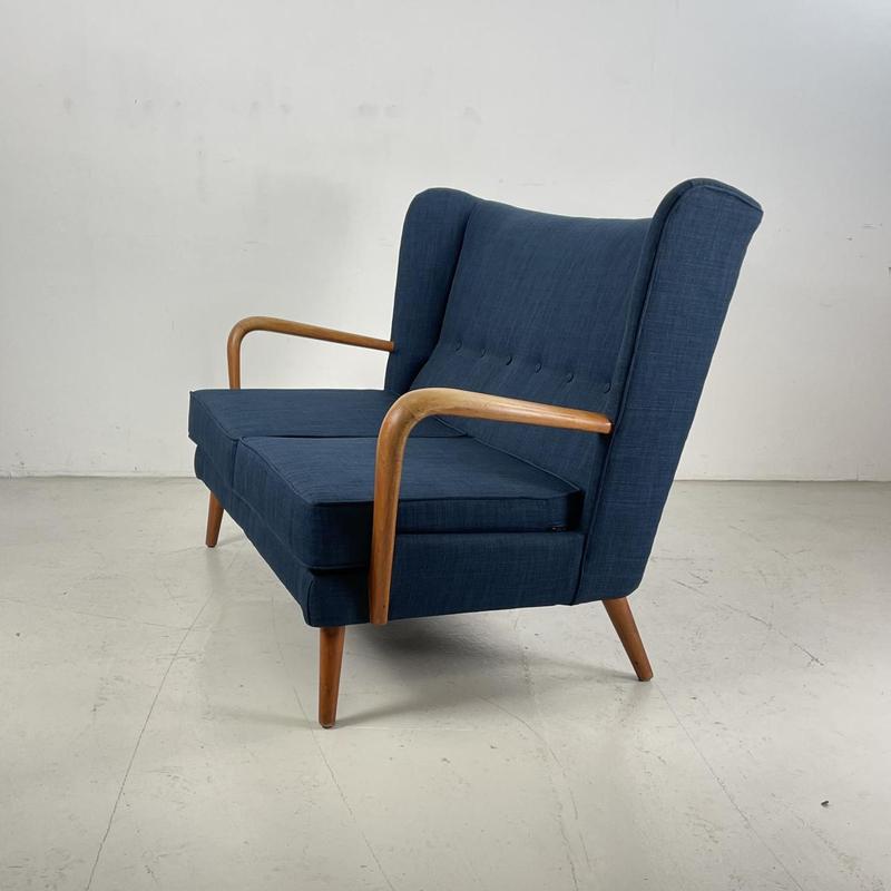 Bambino Sofa in Navy Blue by Howard Keith for HK Furniture, 1950s