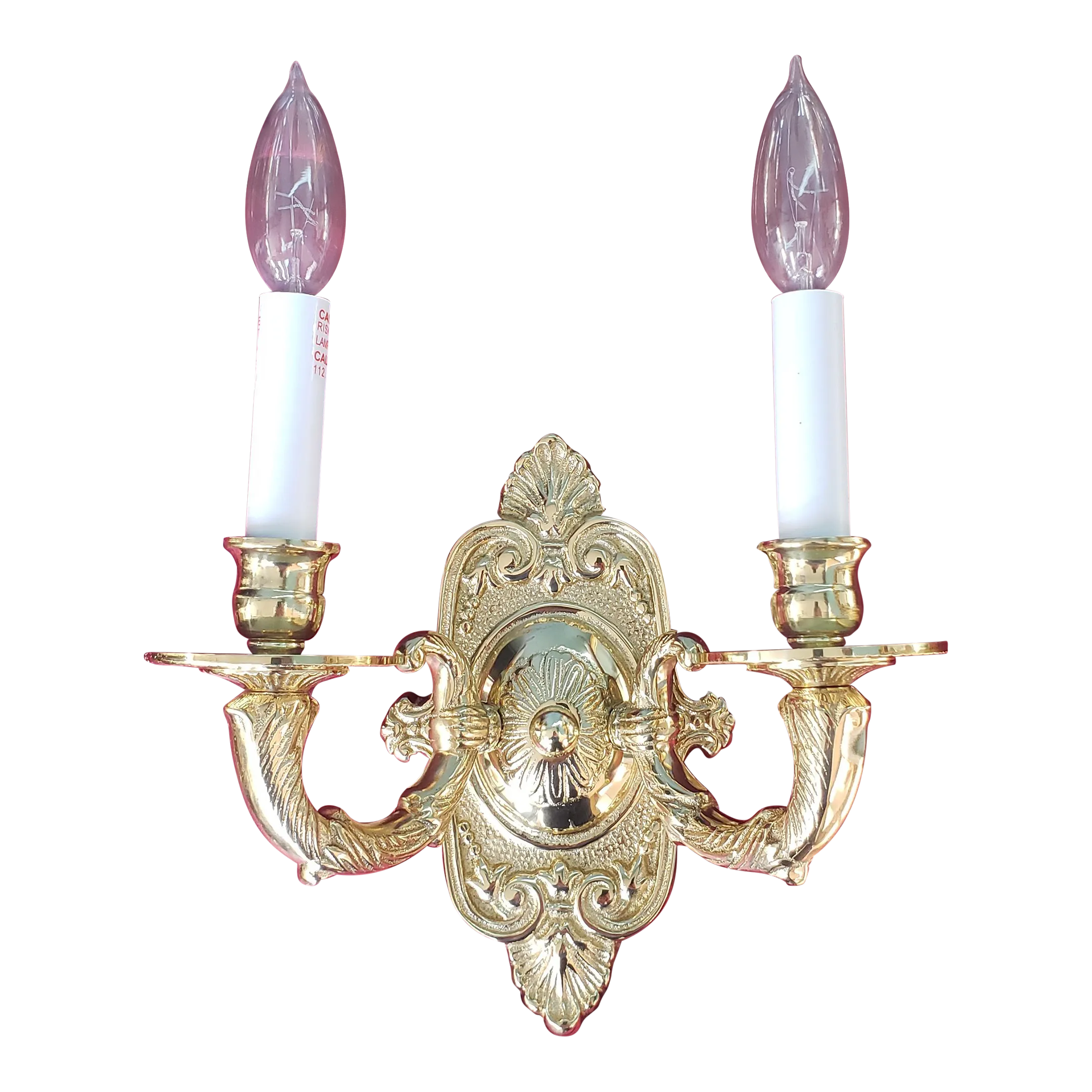 Classic Design Crystorama 2 Light Polished Brass Sconce