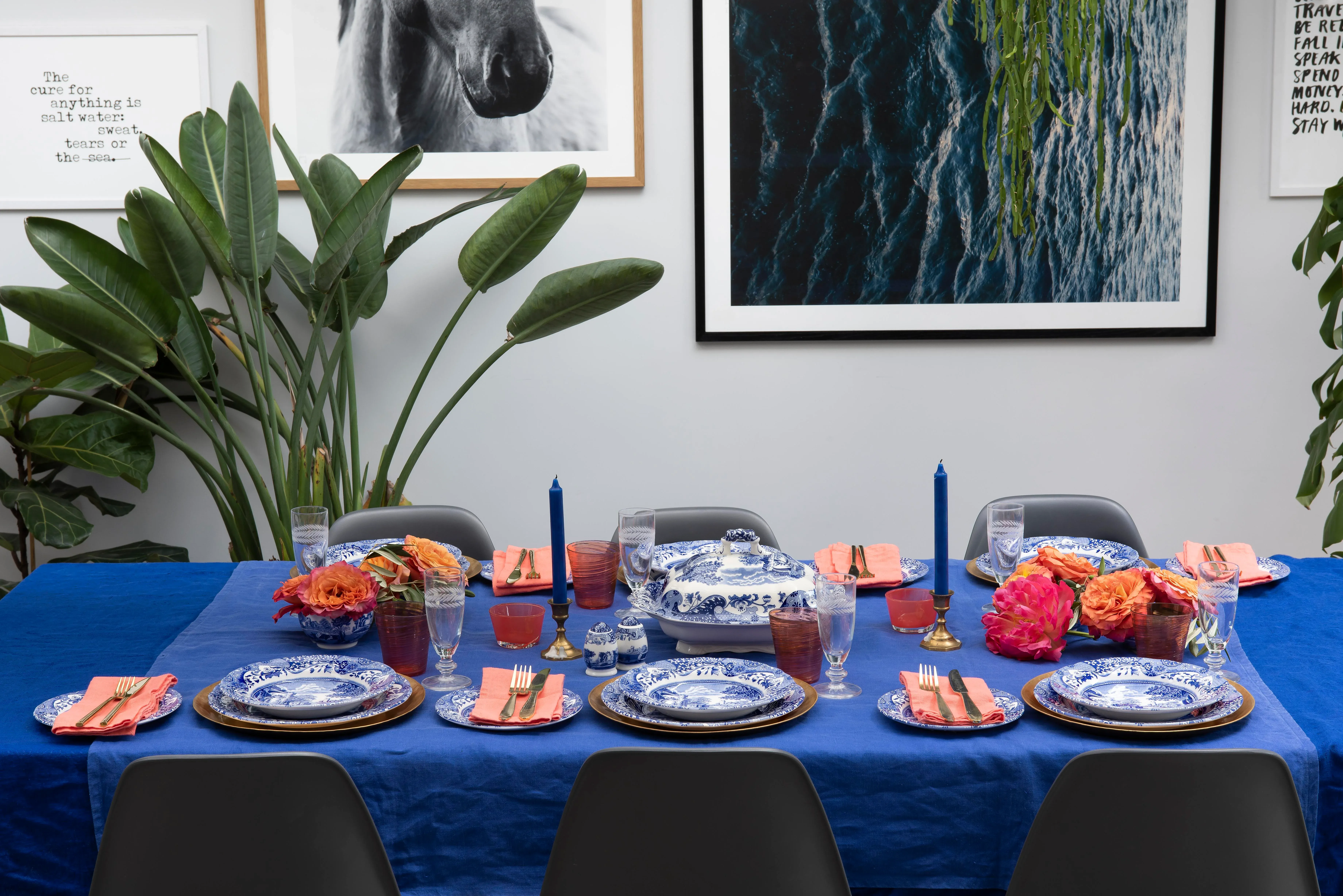 Spode Blue Italian Covered Vegetable Dish 12