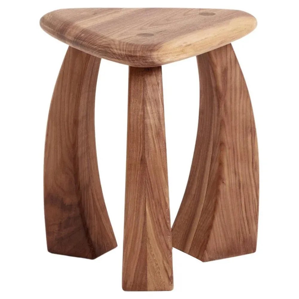 Arc De Stool 37 in Natural Walnut by Project 213A | Chairish
