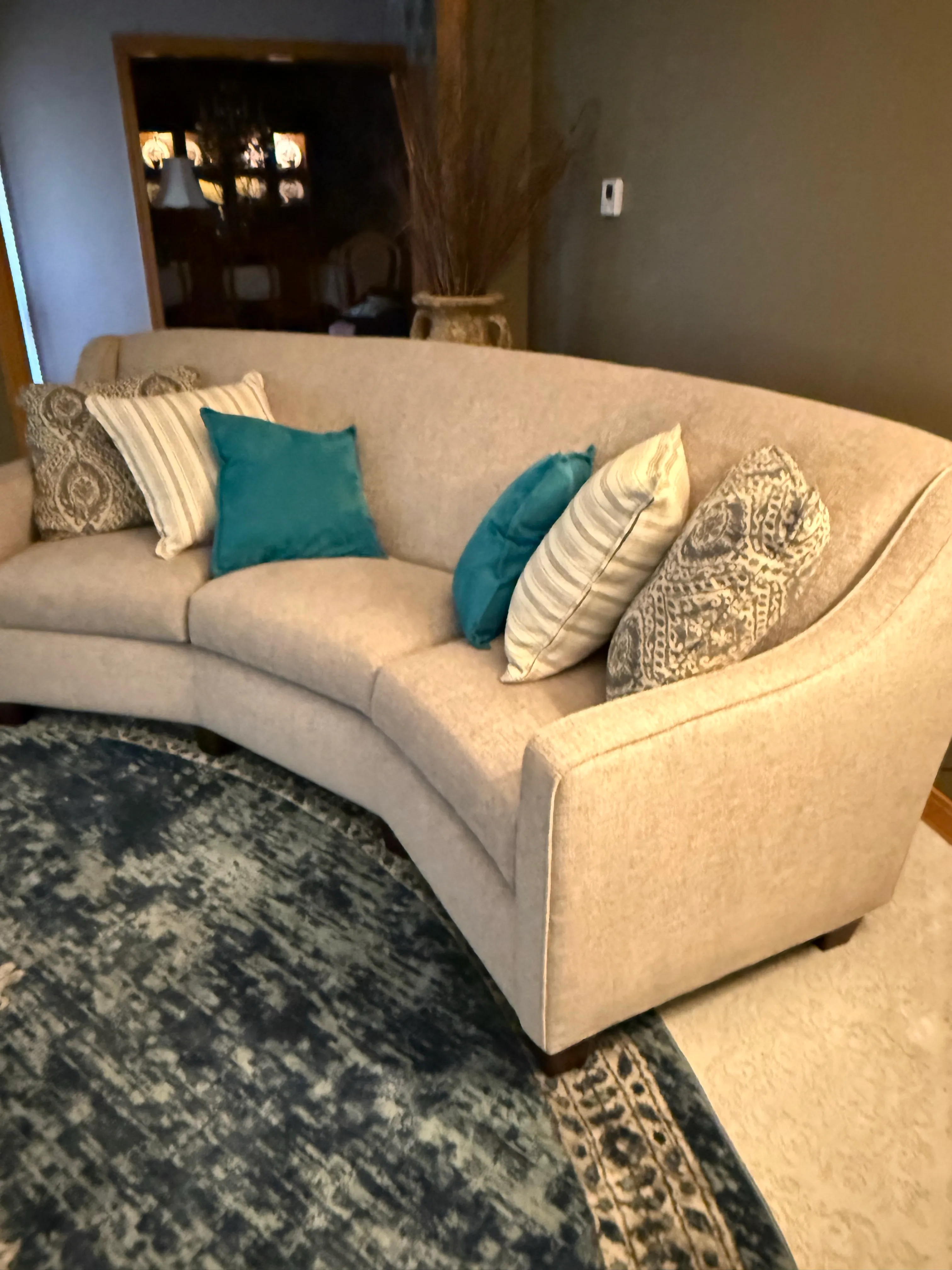 Eggshell Sofa Curved Sofa - Stunning and So Comfortable